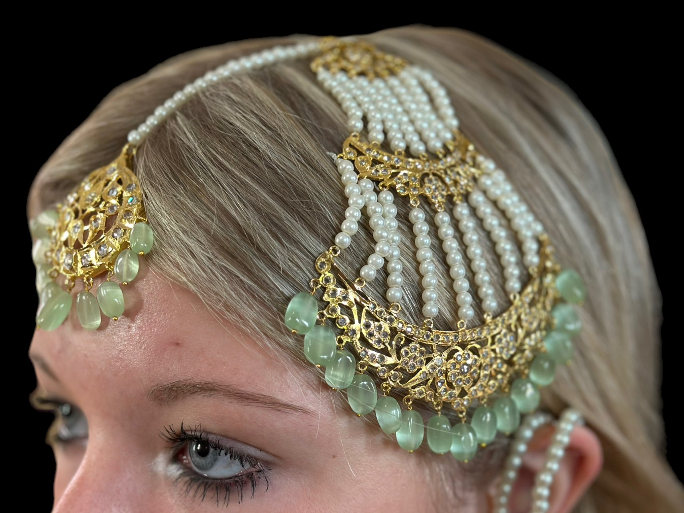 BR72A Insia bridal jadavi lacha set ( SHIPS IN 3 WEEKS )