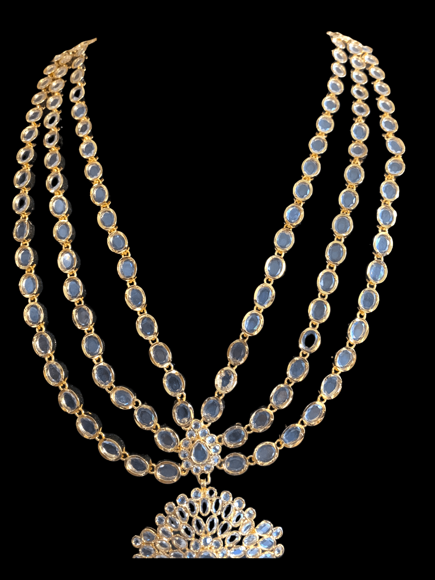 LN107 Marihah gold plated Rani haar in fresh water pearls ( READY TO SHIP )