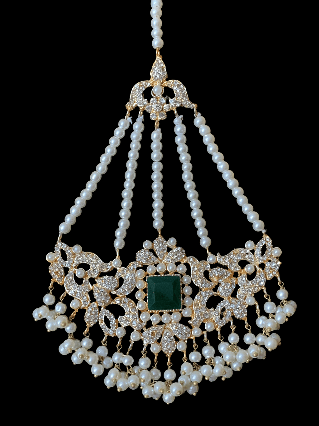 BR13 Anisa bridal set in emeralds( READY TO SHIP)