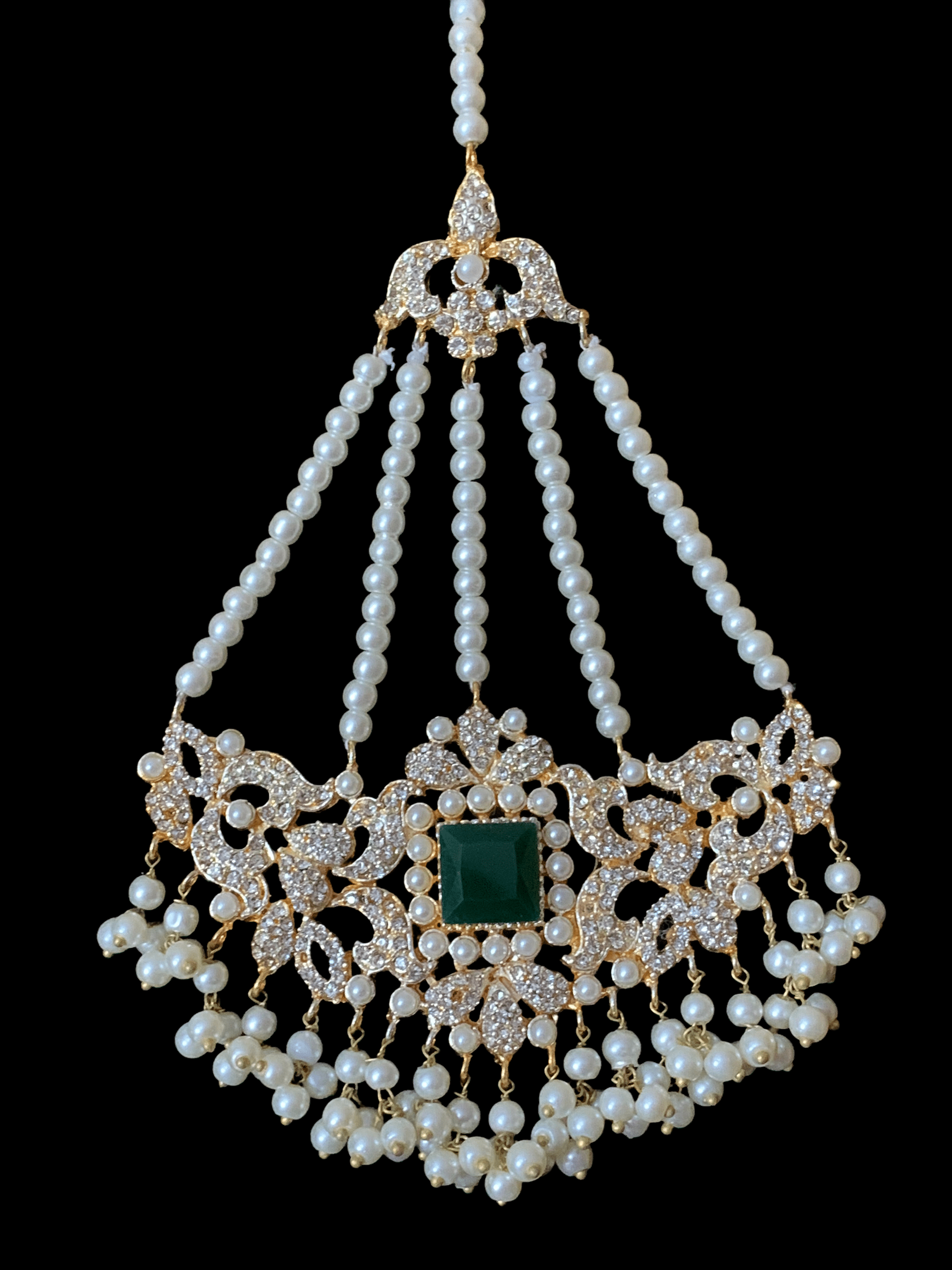 BR13 Anisa bridal set in emeralds( READY TO SHIP)