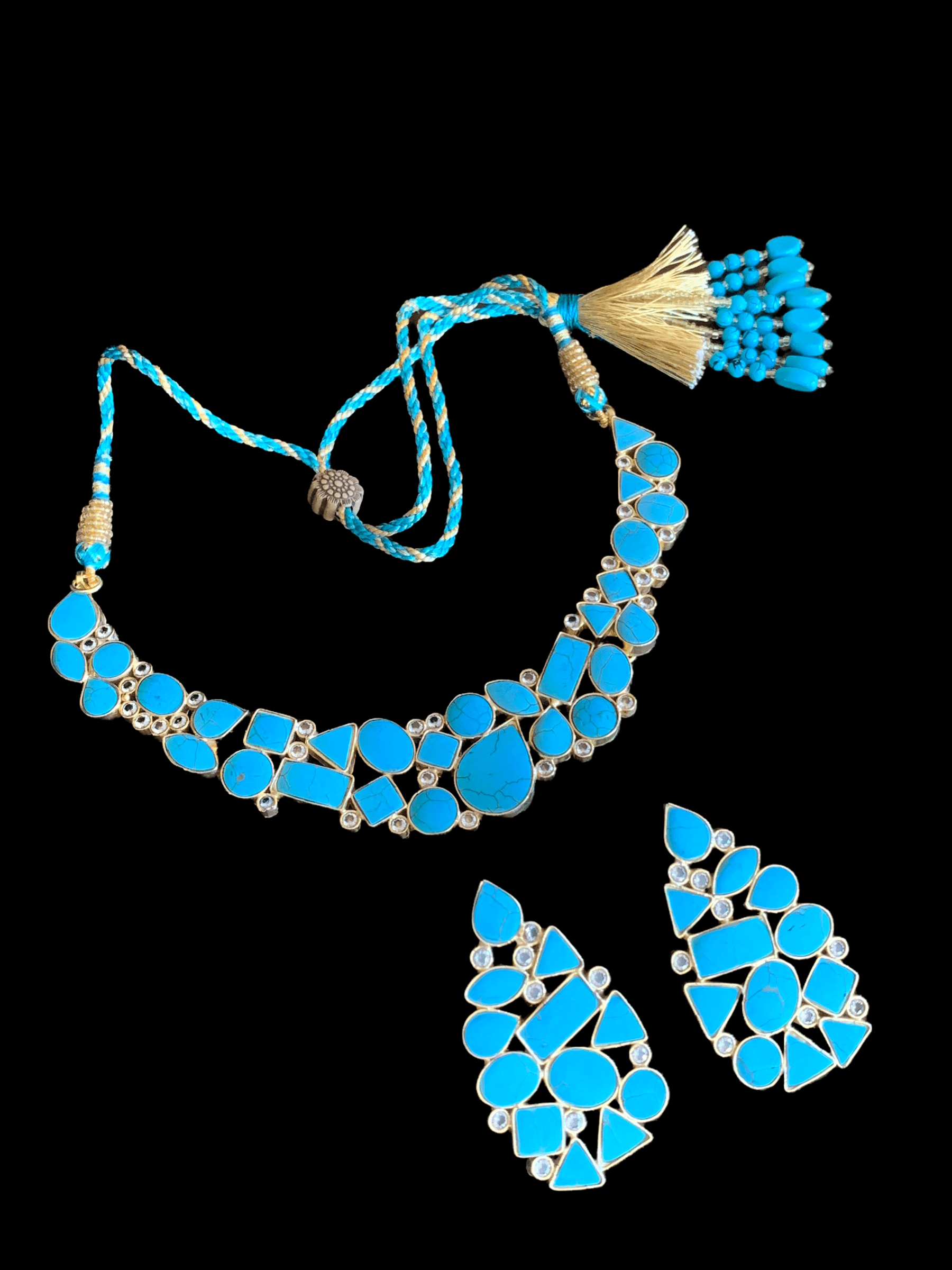 NS190 Turquoise necklace set ( SHIPS IN 4 WEEKS )