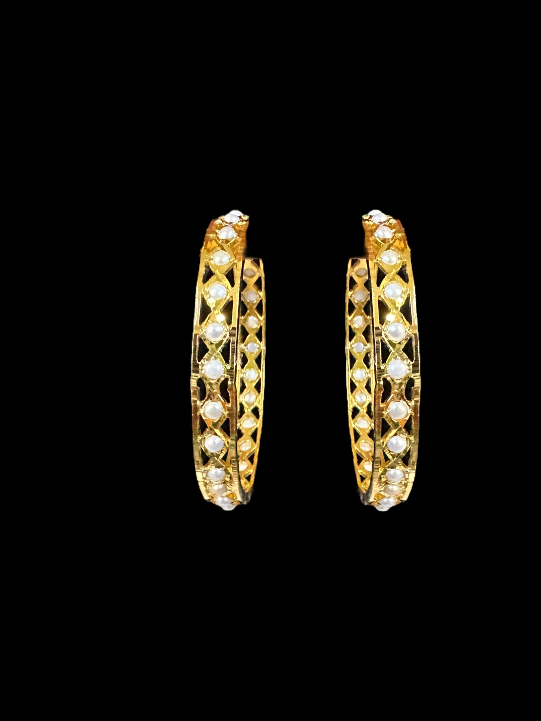 B143 INDU fresh water pearl bangles -1 pair, size 2.6 ( READY TO SHIP )