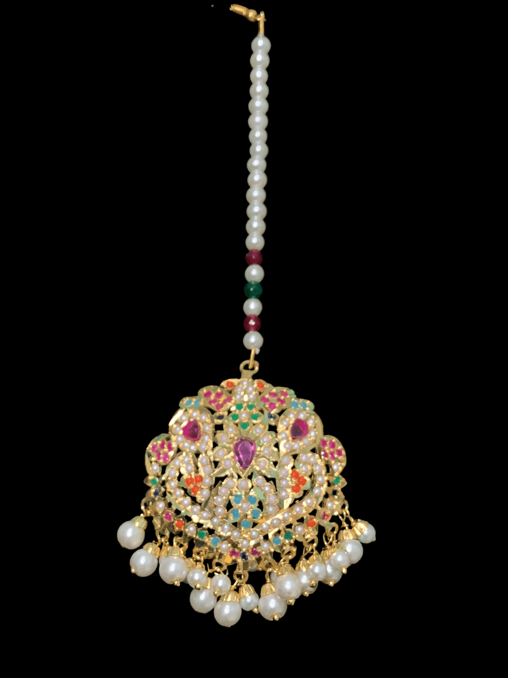 BR91 Hunza Navratan  jadau bridal set   ( SHIPS IN 4 WEEKS )