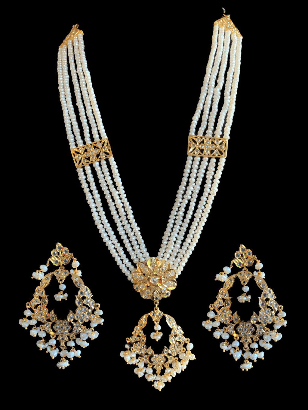 LN81 Madhuri long necklace in fresh water pearls (READY TO SHIP )