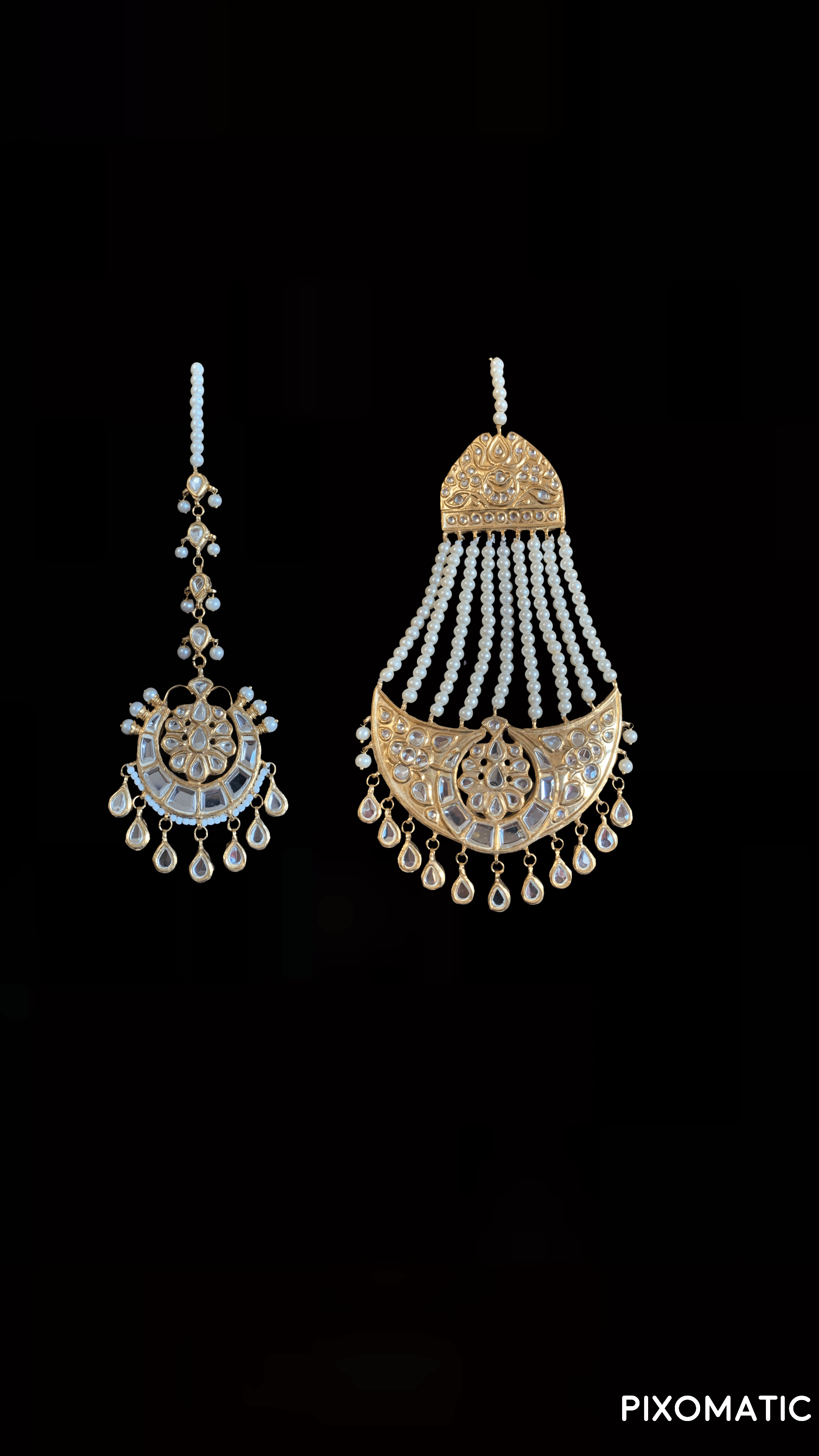 BR48 Dua kundan bridal set ( SHIPS IN 4 WEEKS )