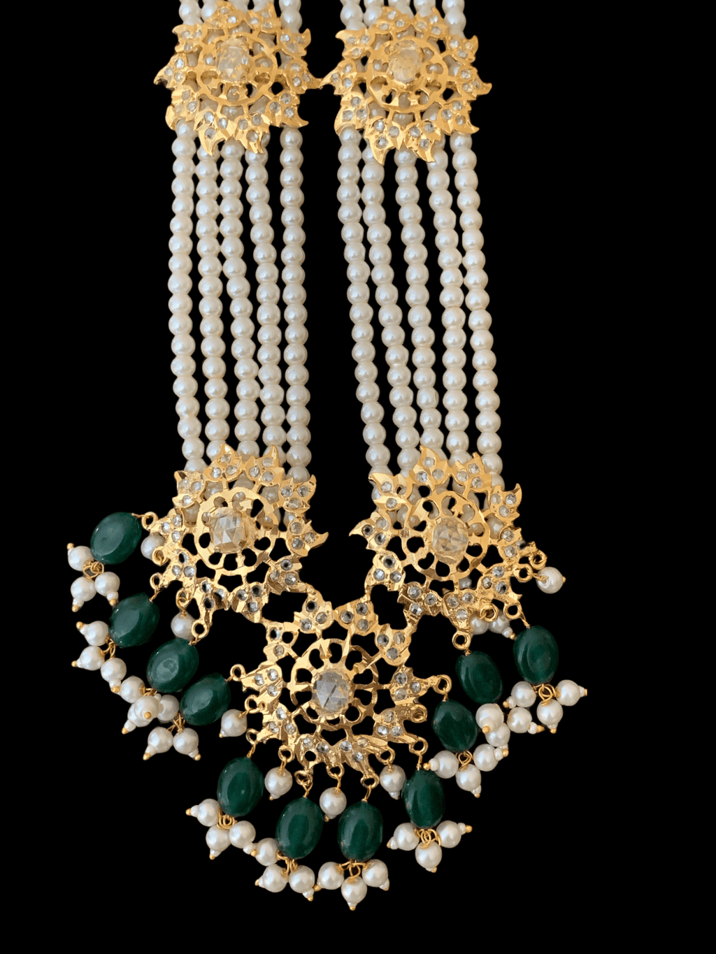 DLN110 IZA rani haar in green ( READY TO SHIP)