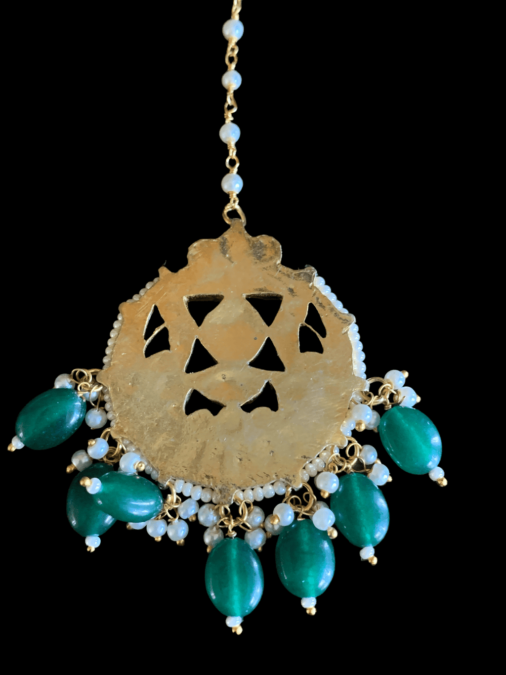 DJTK54 Bhawna bridal kundan tika ( READY TO SHIP)