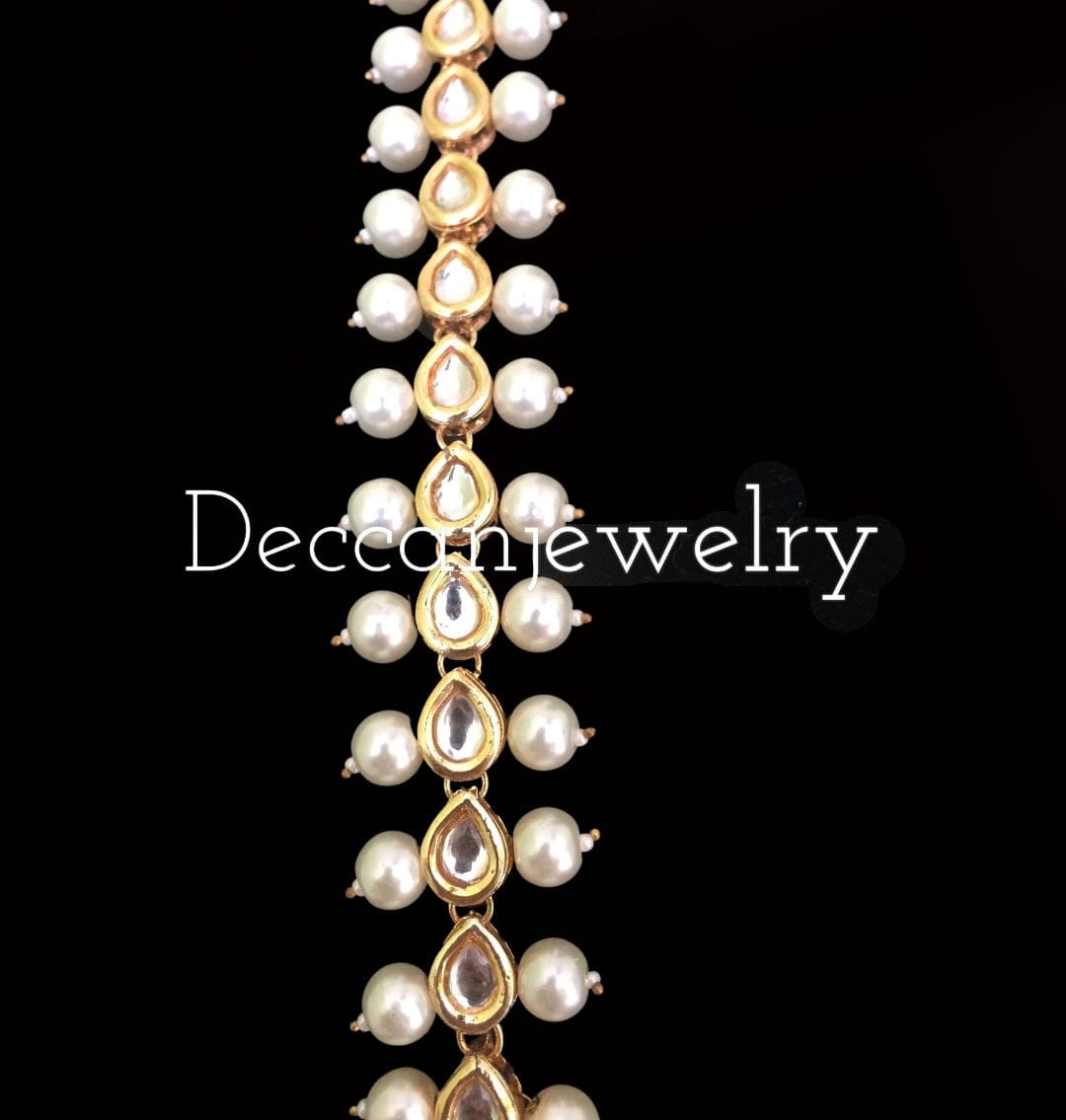 NS161 Saru kundan necklace long ( READY TO SHIP )