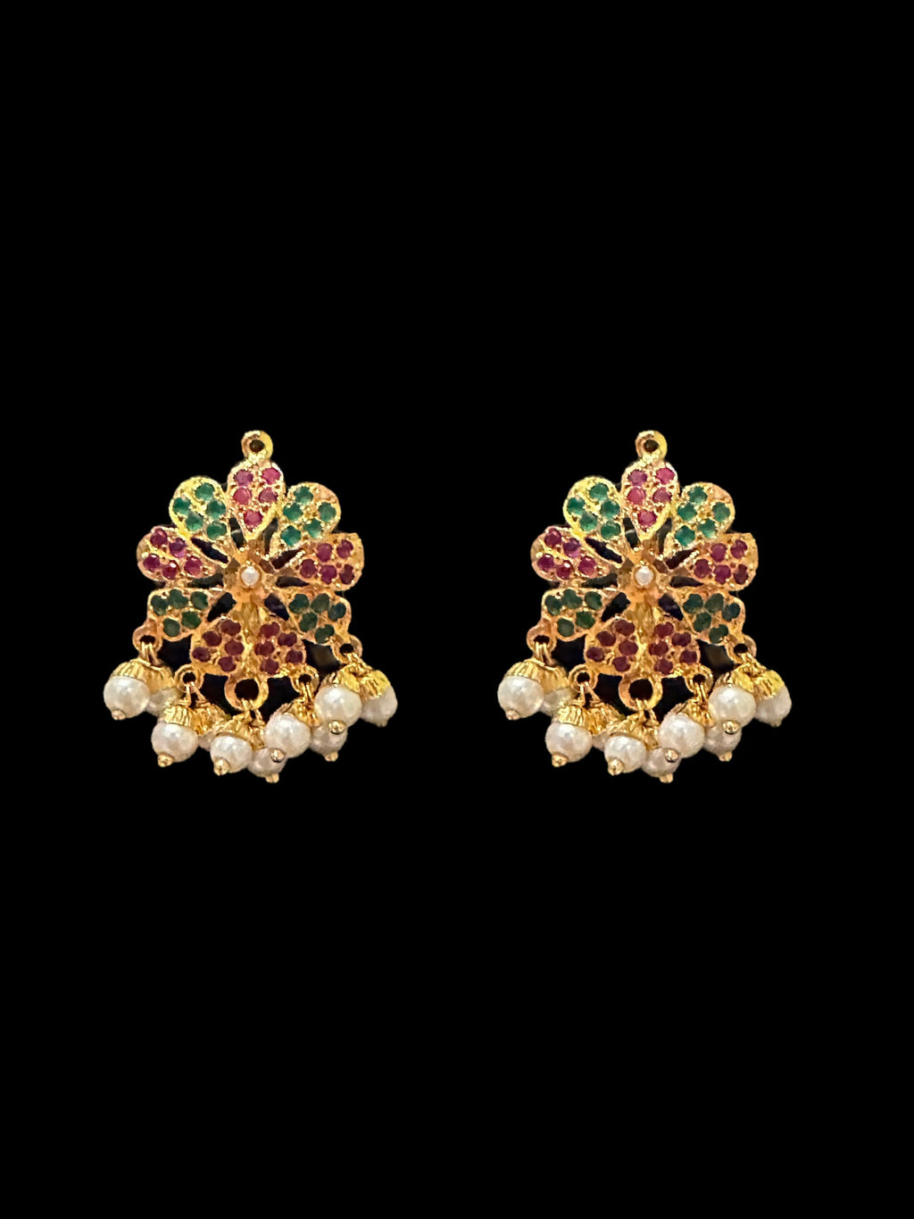 PS430   pendant set in ruby green   ( READY TO SHIP )