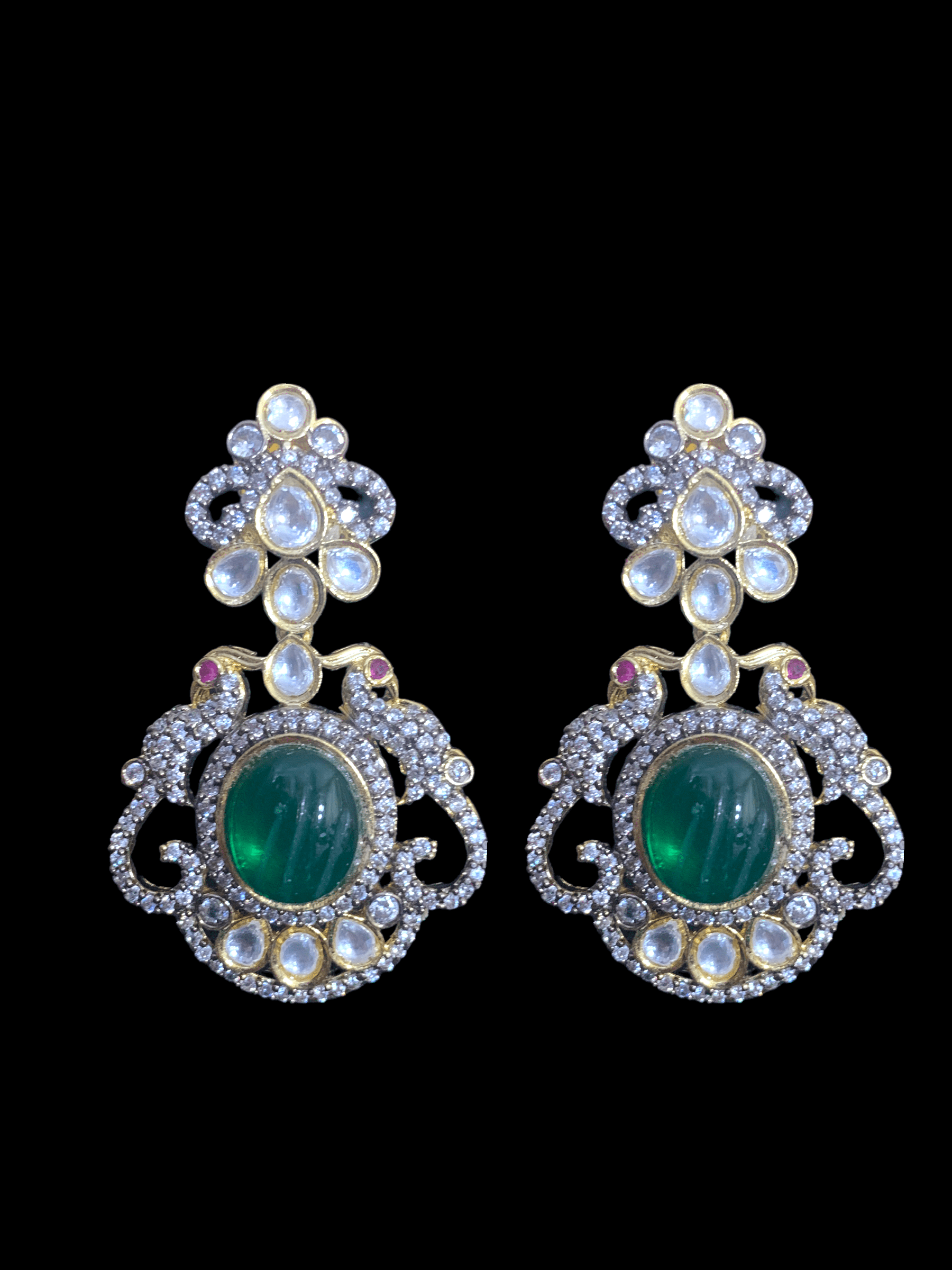 LN111 Eshra victorian Rani haar - Green ( READY TO SHIP )