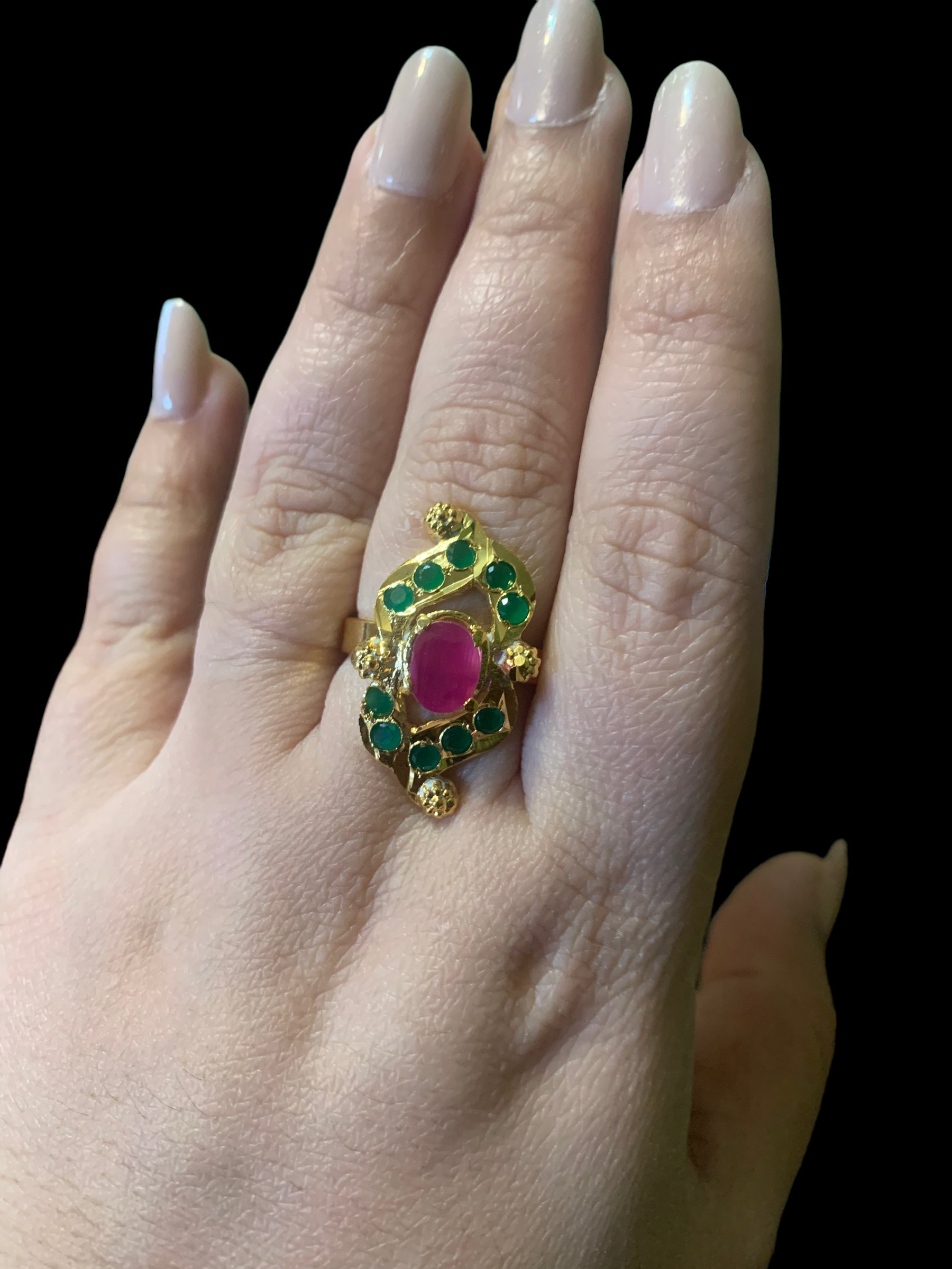 DJR75 Gold plated ring ( SHIPS IN 2 WEEKS )