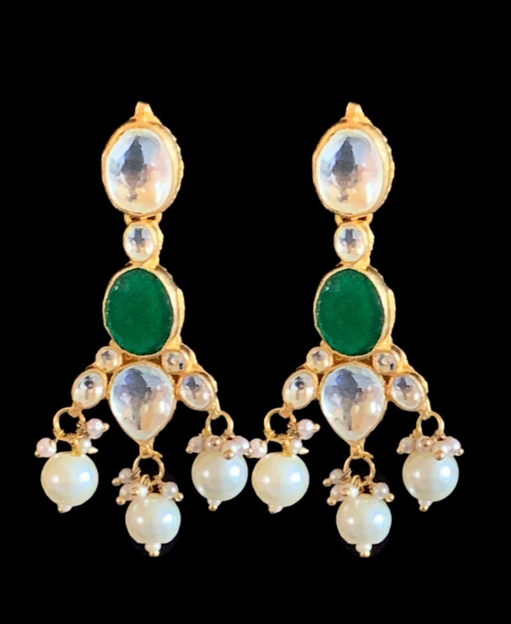 NS124 Sasha pachi kundan necklace with earrings ( READY TO SHIP )