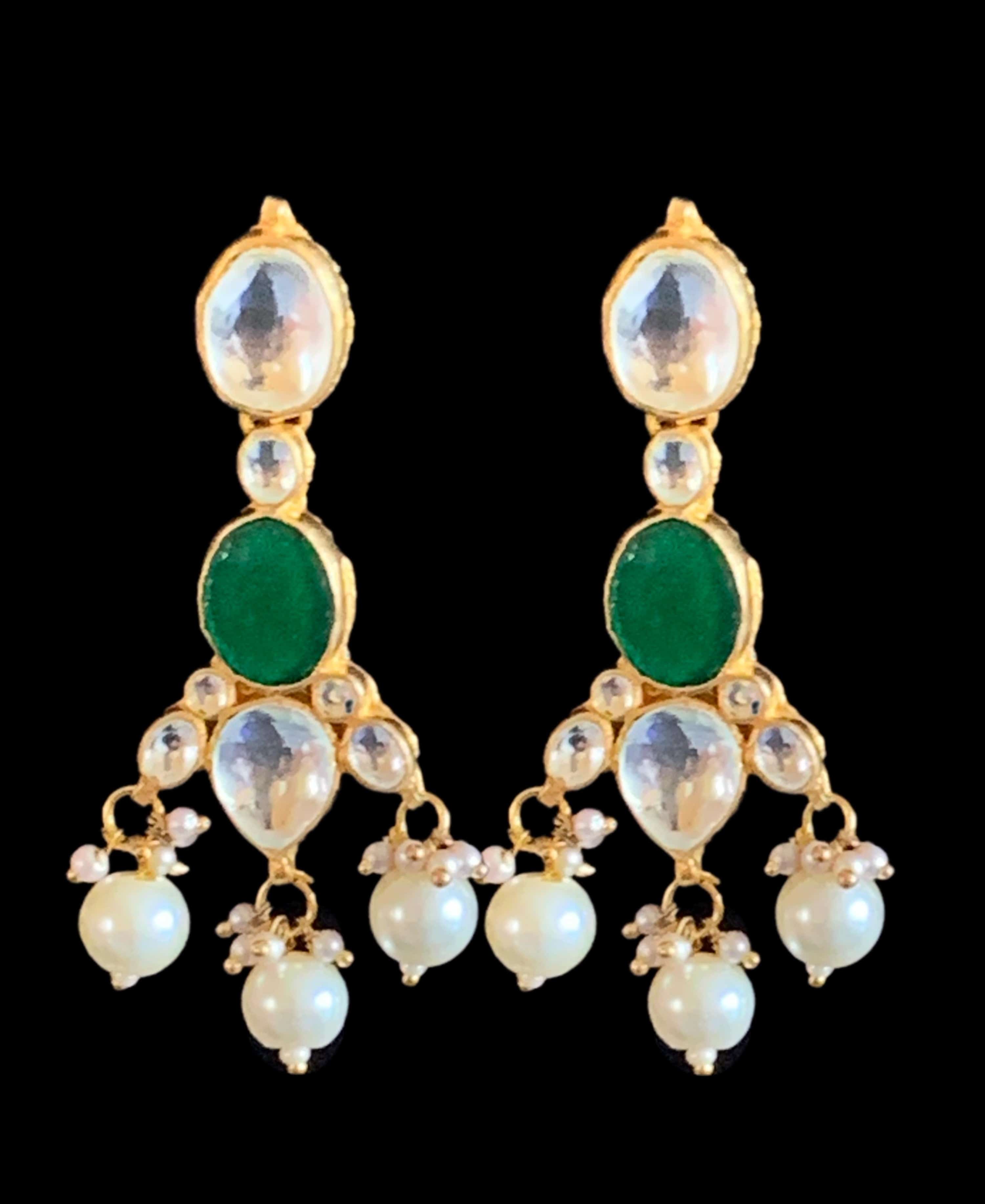 NS124 Sasha pachi kundan necklace with earrings ( READY TO SHIP )