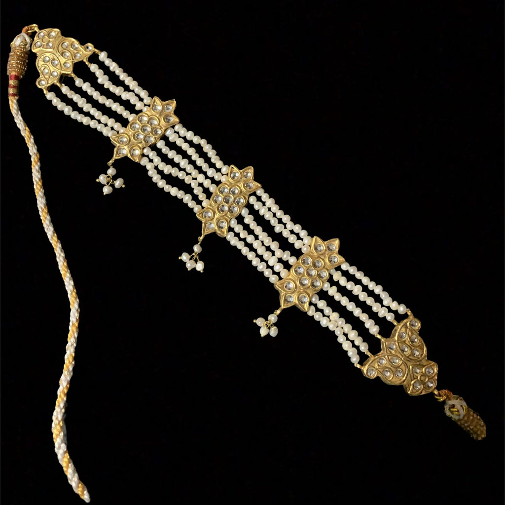 C163 Purthi choker in fresh water pearls ( SHIPS IN 3 WEEKS )