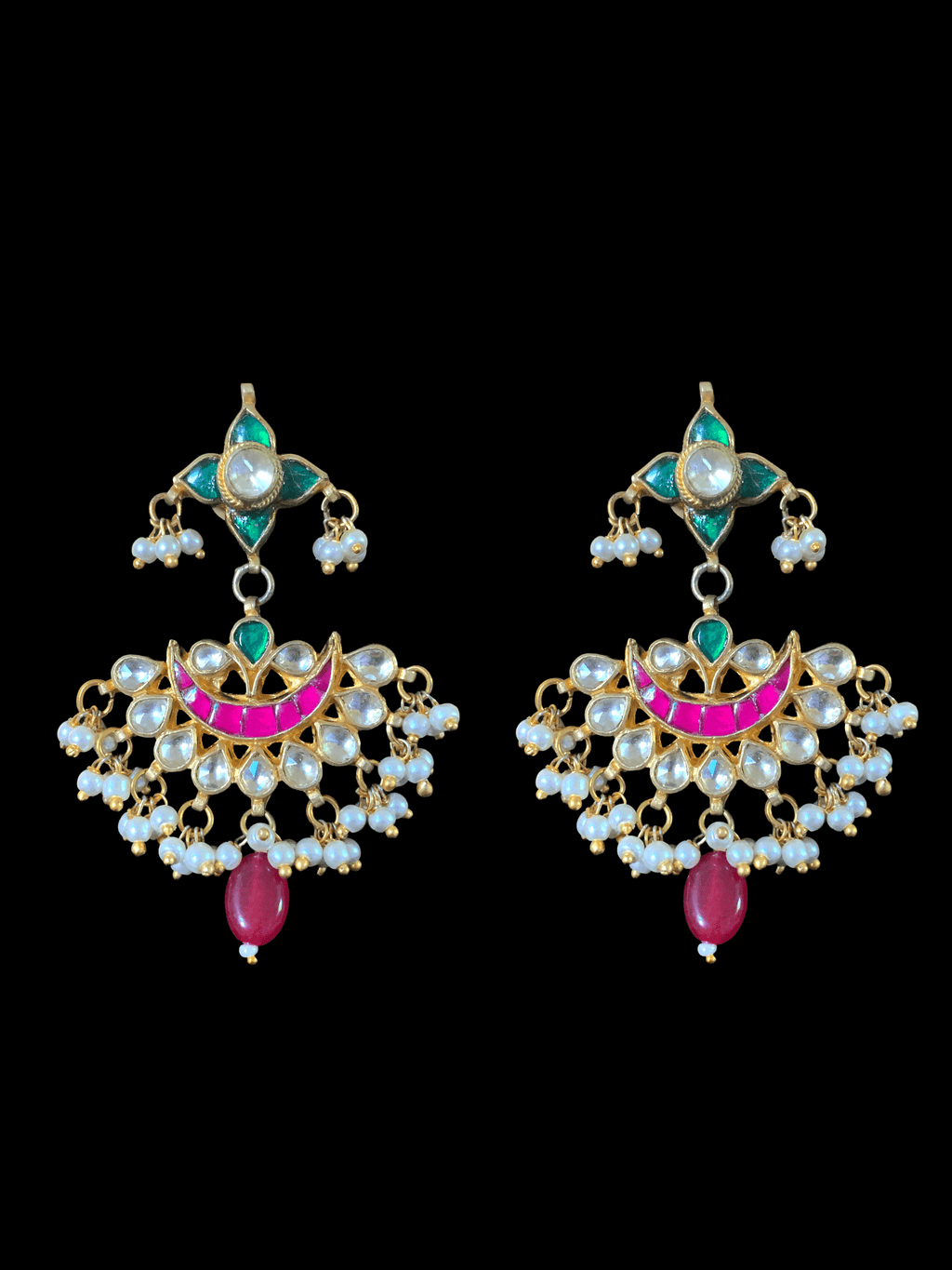 PS382 Erma pachi kundan pendant set ( READY TO SHIP )