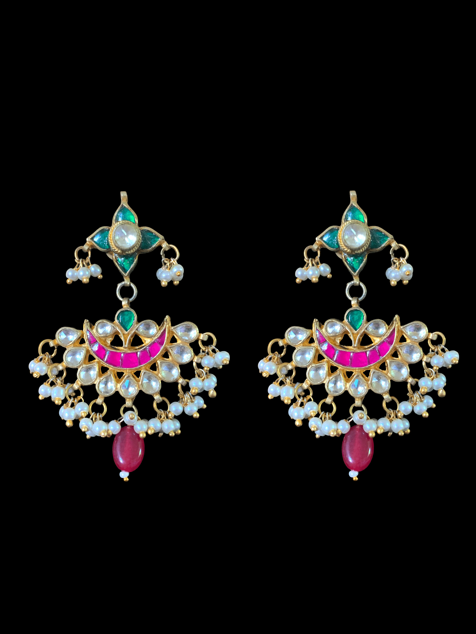 PS382 Erma pachi kundan pendant set ( READY TO SHIP )