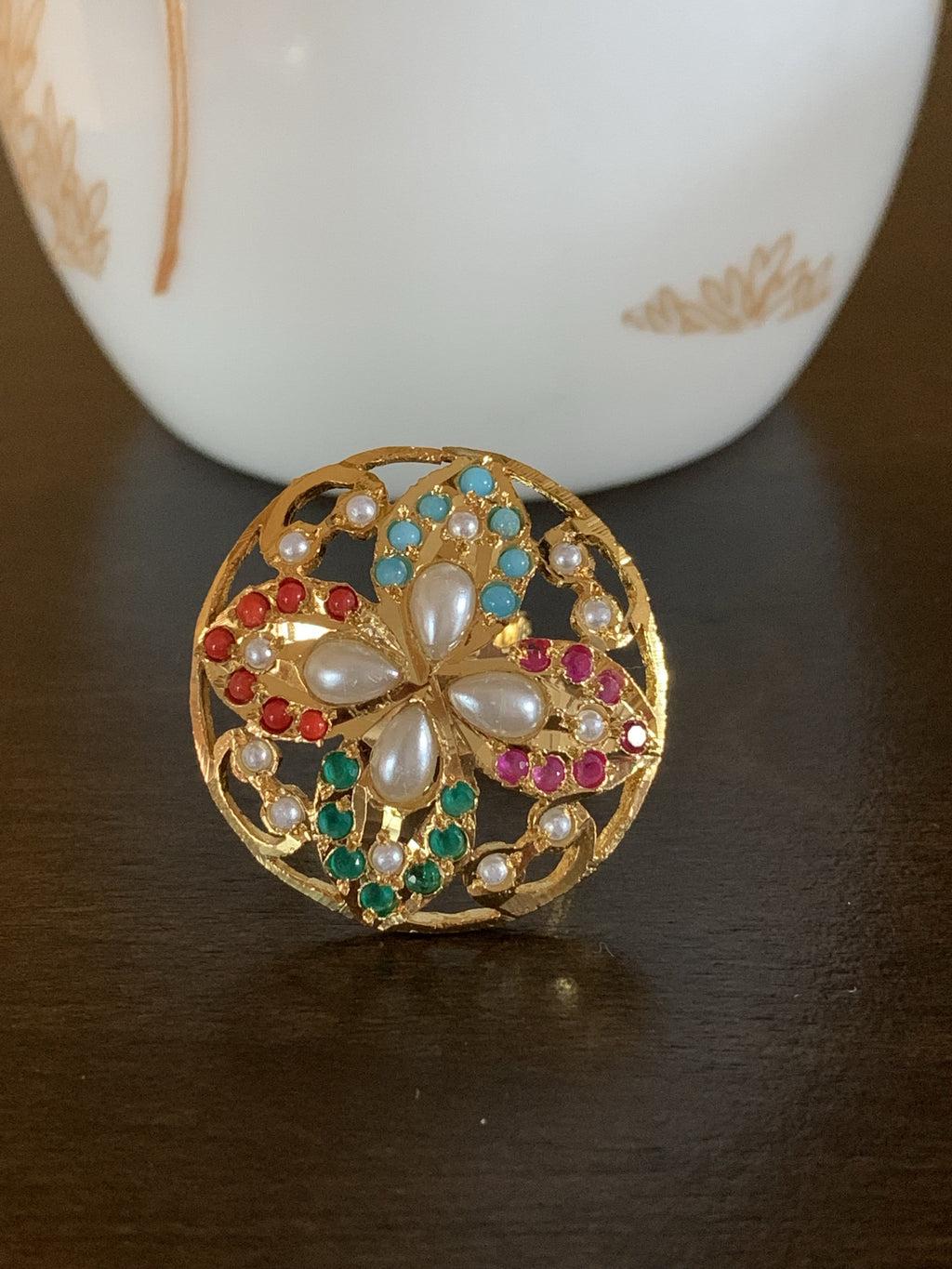 DJR41  Jadau ring ( READY TO SHIP)