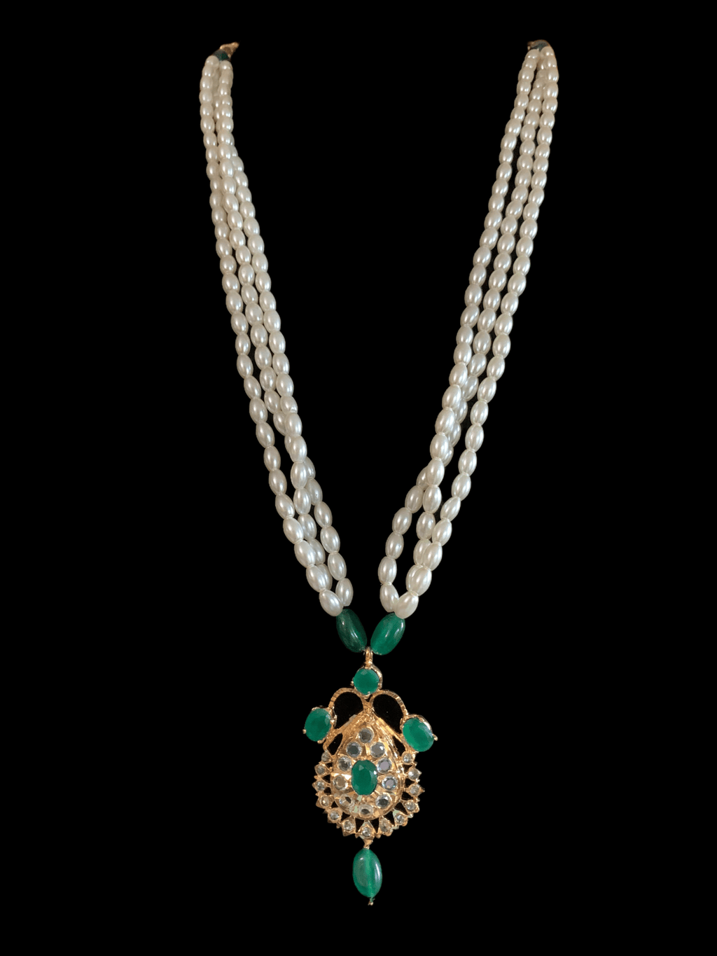 PS439 Hyderabadi jugni in shell pearls ( SHIPS IN 1 WEEK )