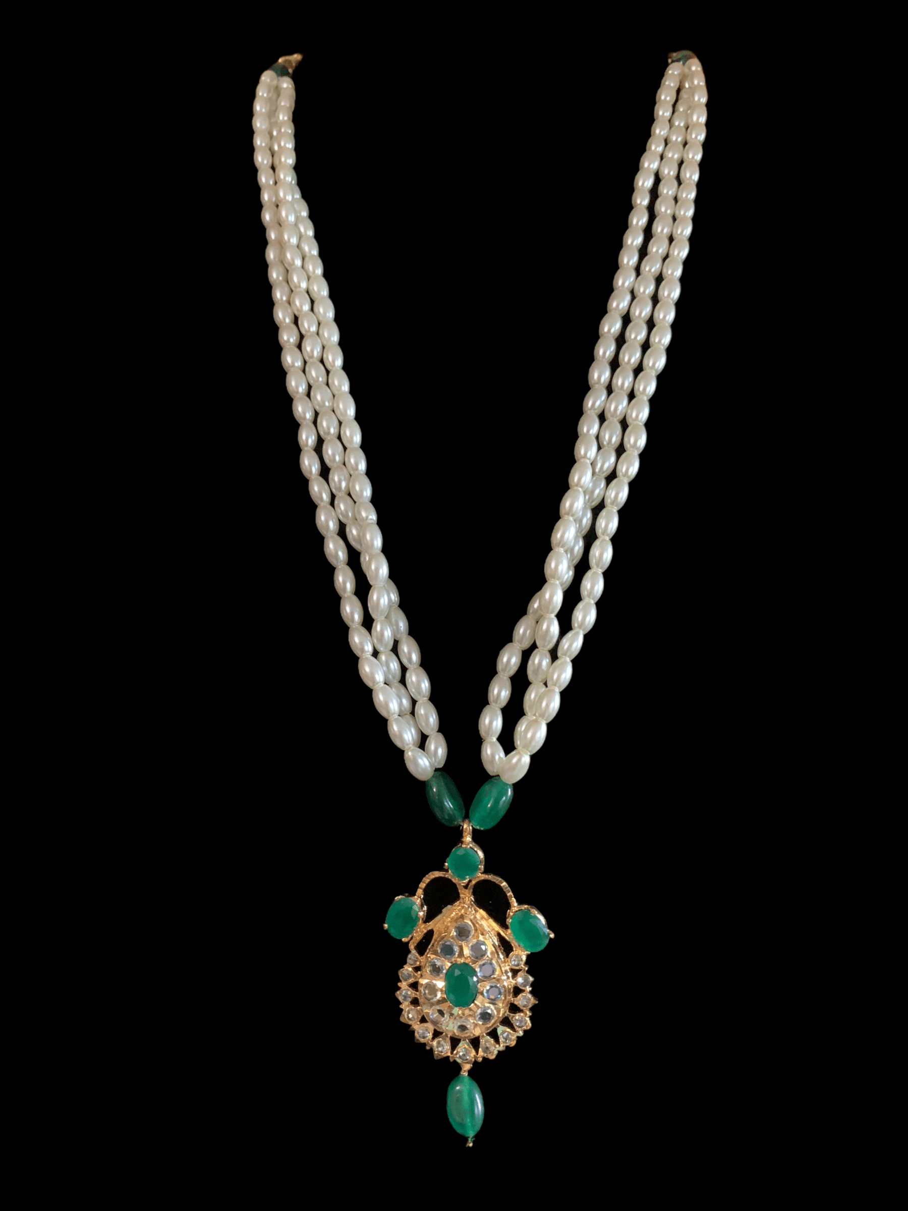 PS439 Hyderabadi jugni in shell pearls ( SHIPS IN 1 WEEK )