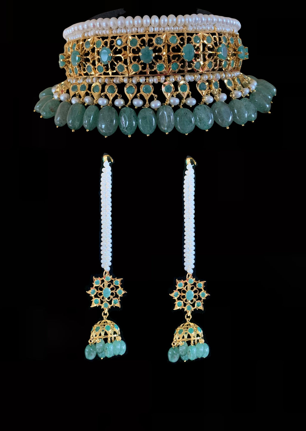 Bridal set in  gold plated silver (SHIPS IN 5 WEEKS )