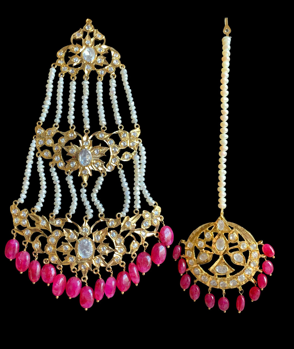 BR33 Insia  jadavi lacha in rubies ( SHIPS IN 1 WEEK )