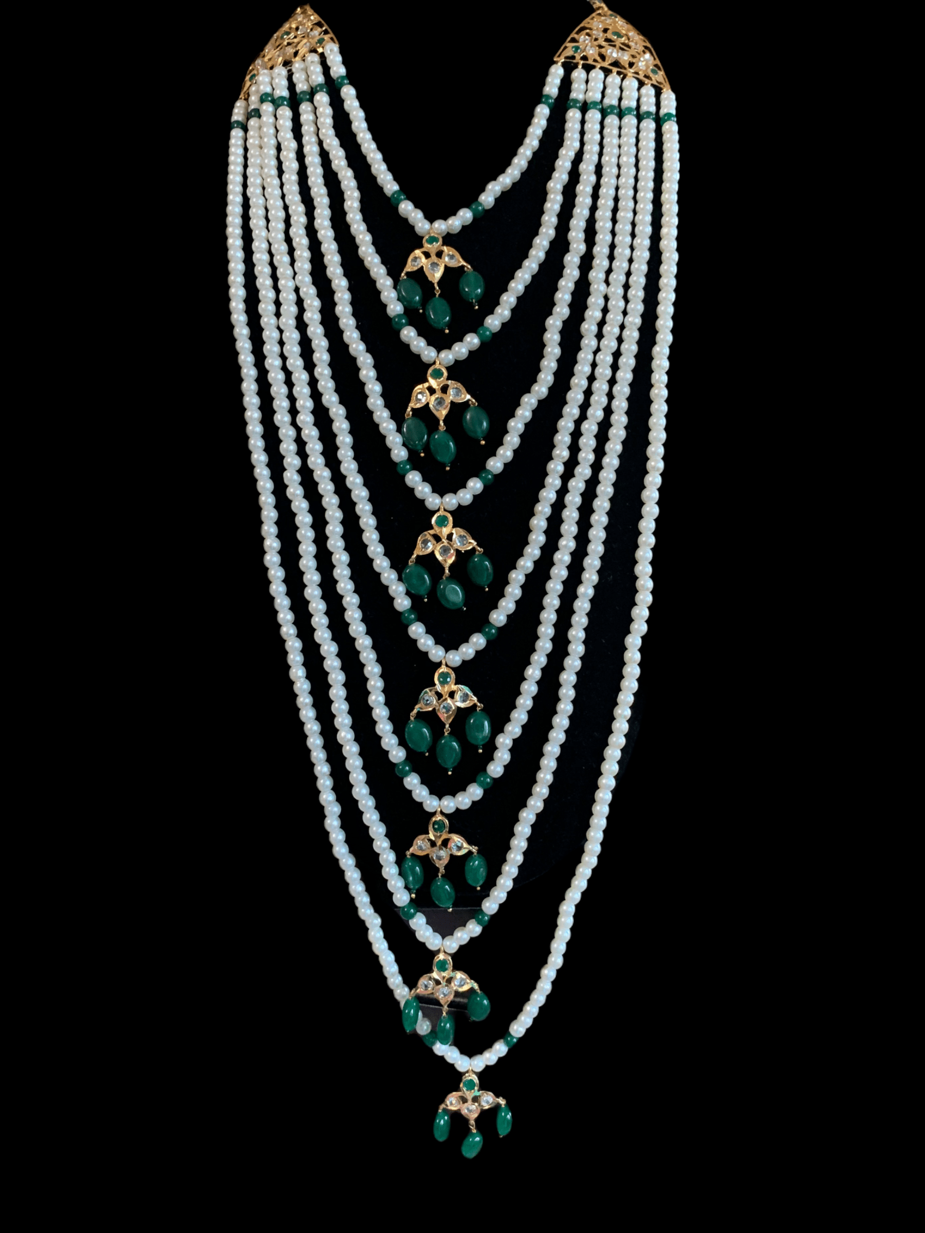 SAT50  Insia hyderabadi satlada in green  ( READY TO SHIP )