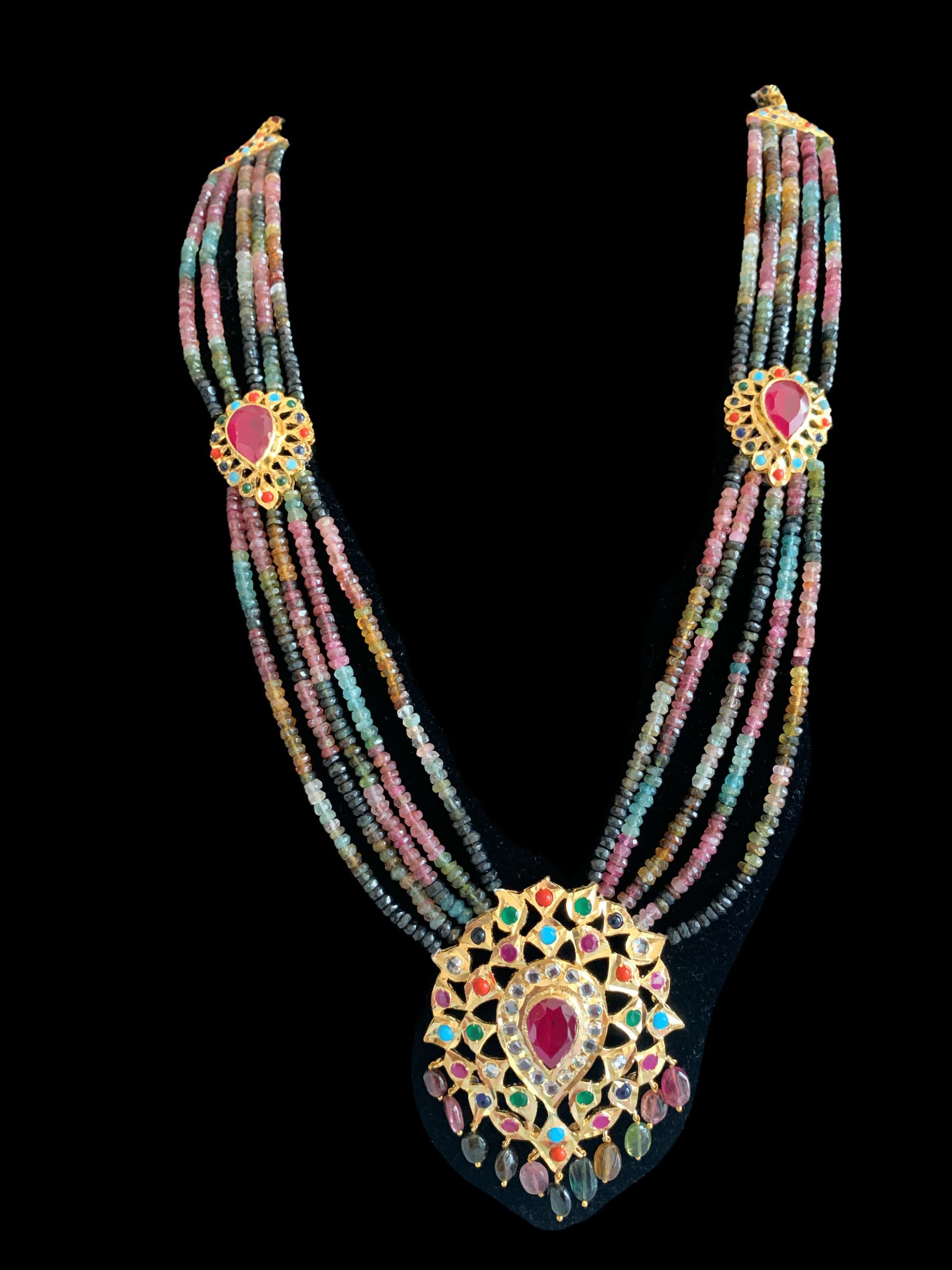 Rachel rani haar in natural beads ( SHIPS IN 4 WEEKS )