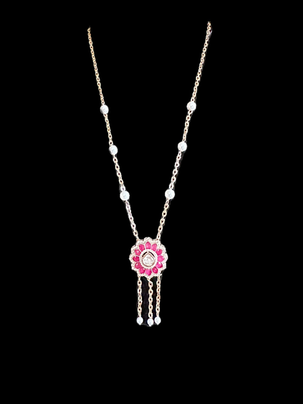 PS363  Eliza rose gold plated necklace ( READY TO SHIP )