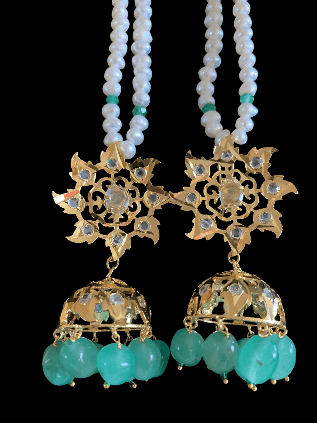 Insia jadavi lacha in fresh water pearls ( SHIPS IN 1 WEEK )