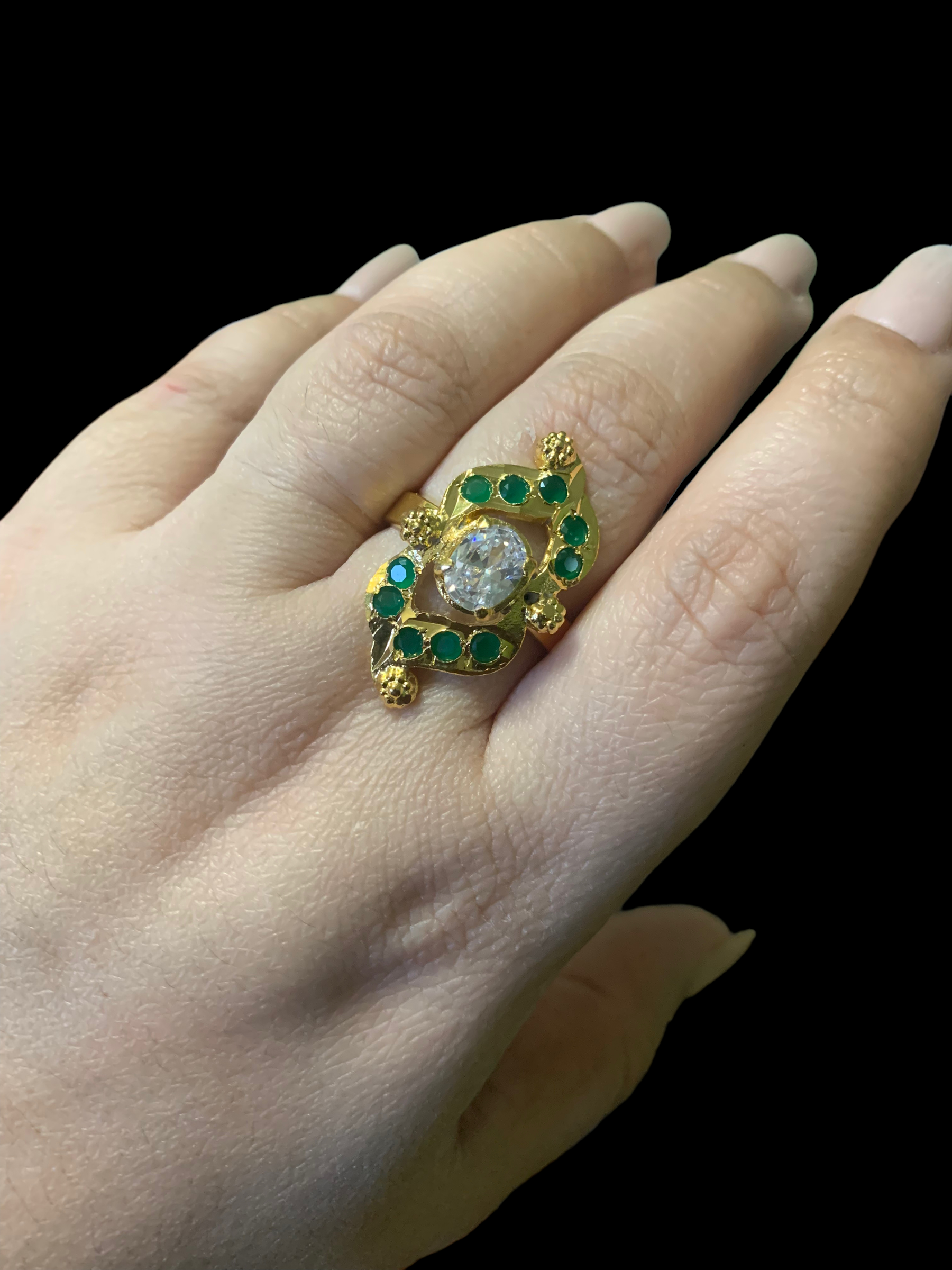 DJR78 Gold plated ring ( SHIPS IN 2 WEEKS )