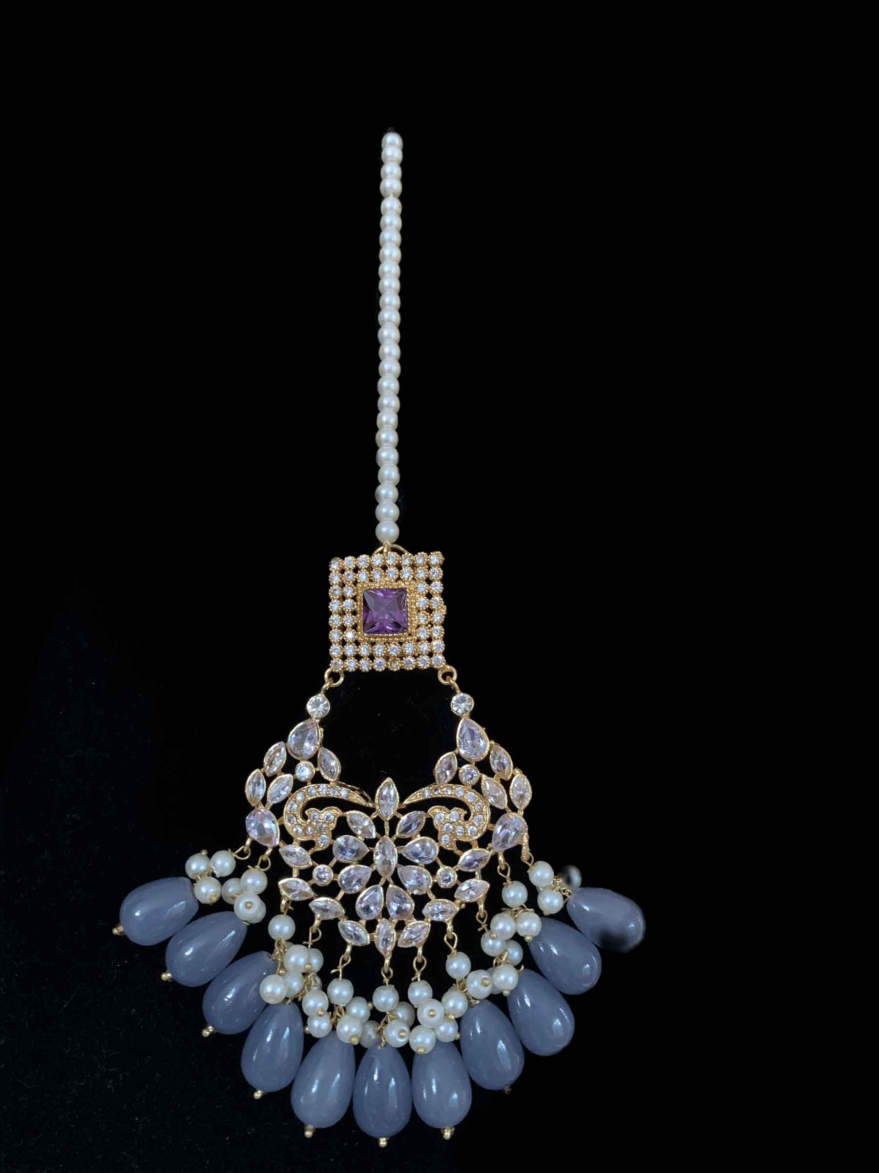 BR51 Aima  choker set (amethyst) (SHIPS IN 3 WEEKS )