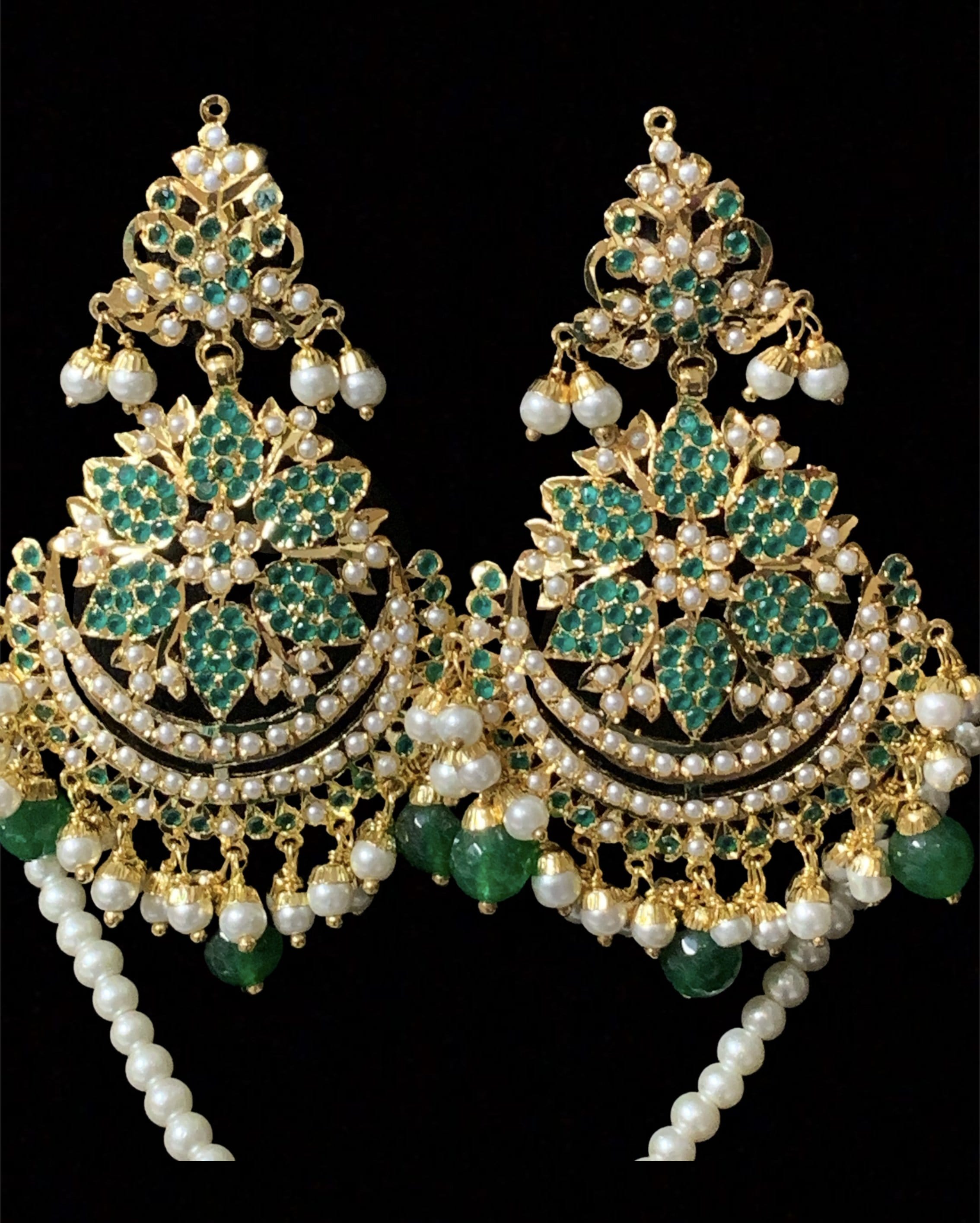 PS464 Mohini pendant set ( green ) ( SHIPS IN 2 WEEKS )