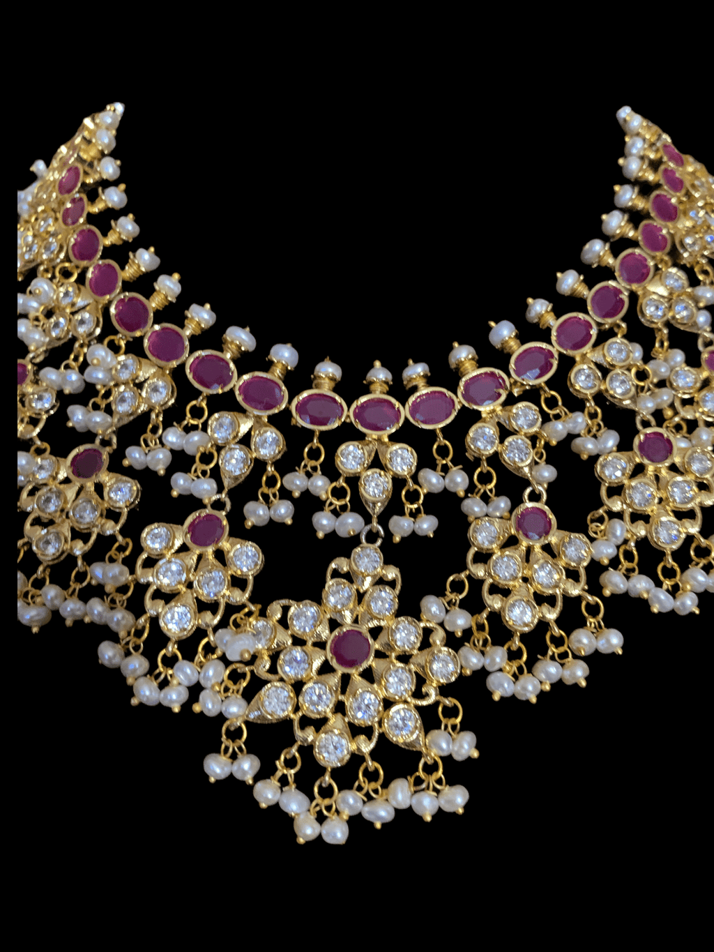 NS203 zyva fresh water pearl necklace with earrings ( READY TO SHIP )