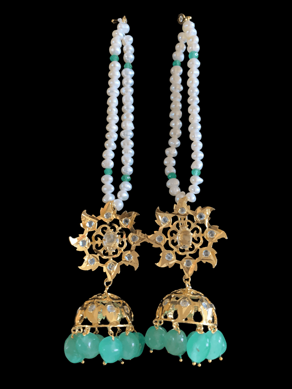 Insia jadavi lacha in fresh water pearls ( SHIPS IN 1 WEEK )