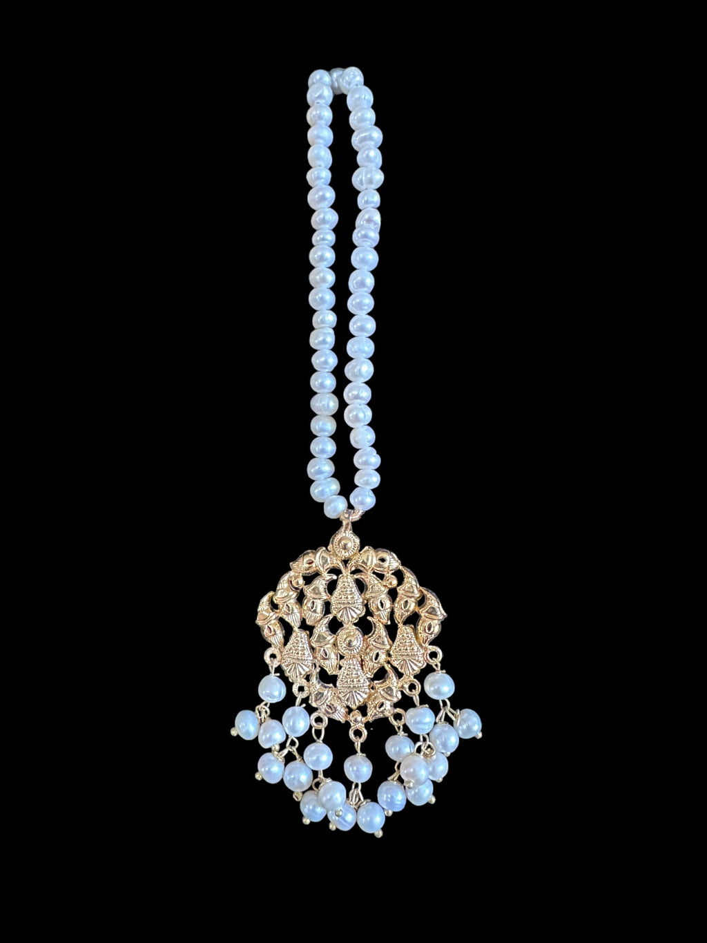 BR101 Bridal necklace set with jhoomar tika ( SHIPS IN 4  WEEKS  )