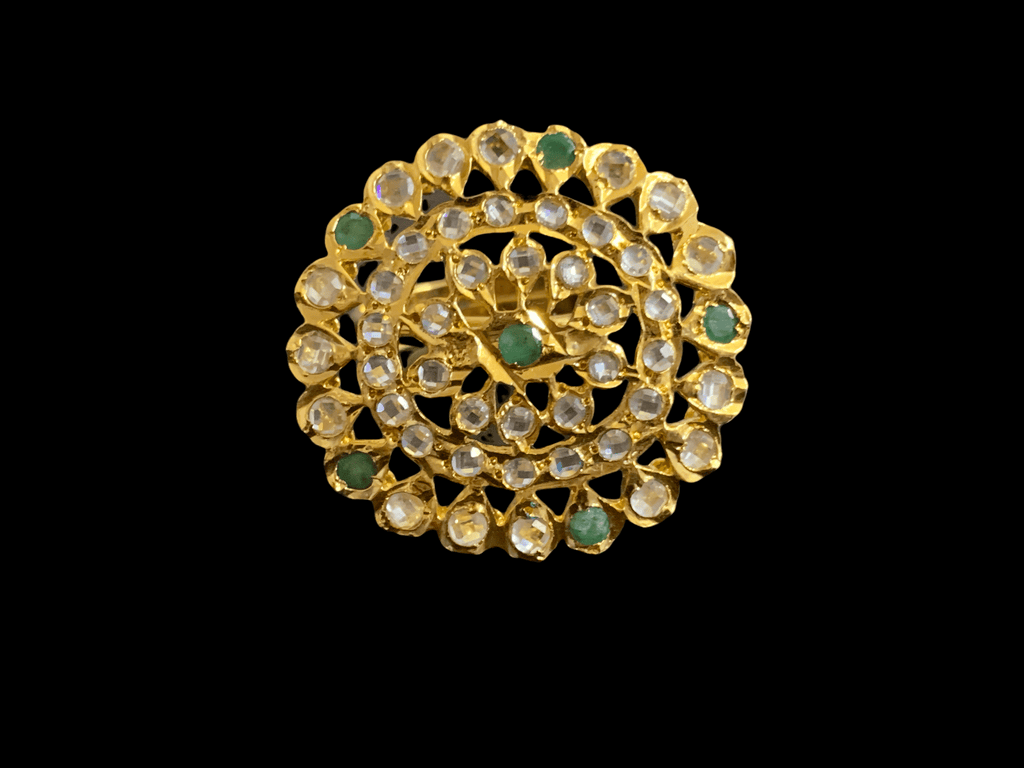 DJR5 Nia emerald   ring ( READY TO SHIP)