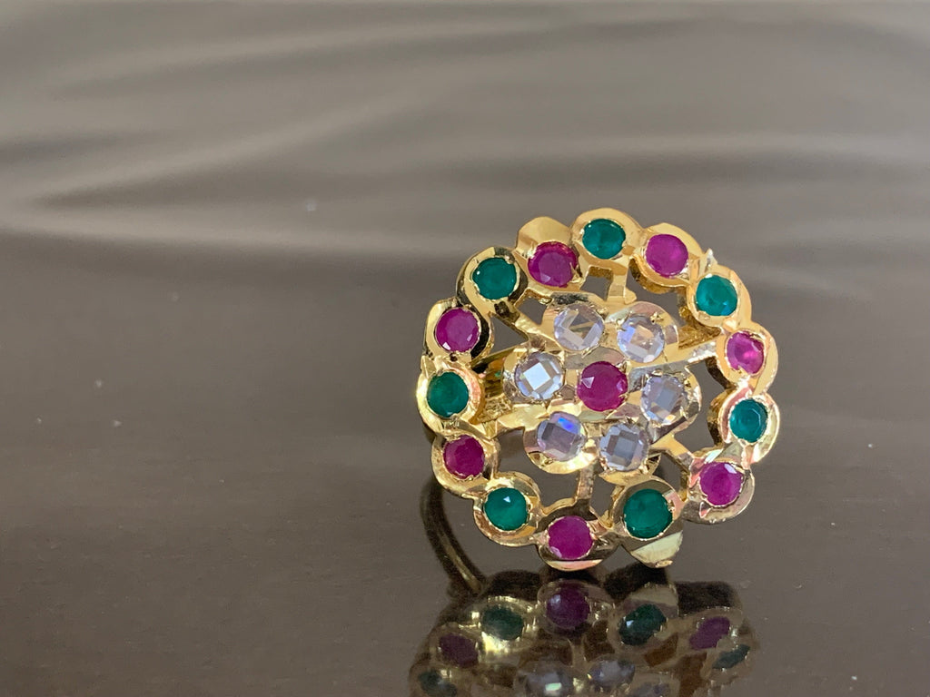 DJR43 Cz polki  ring ( READY TO SHIP)