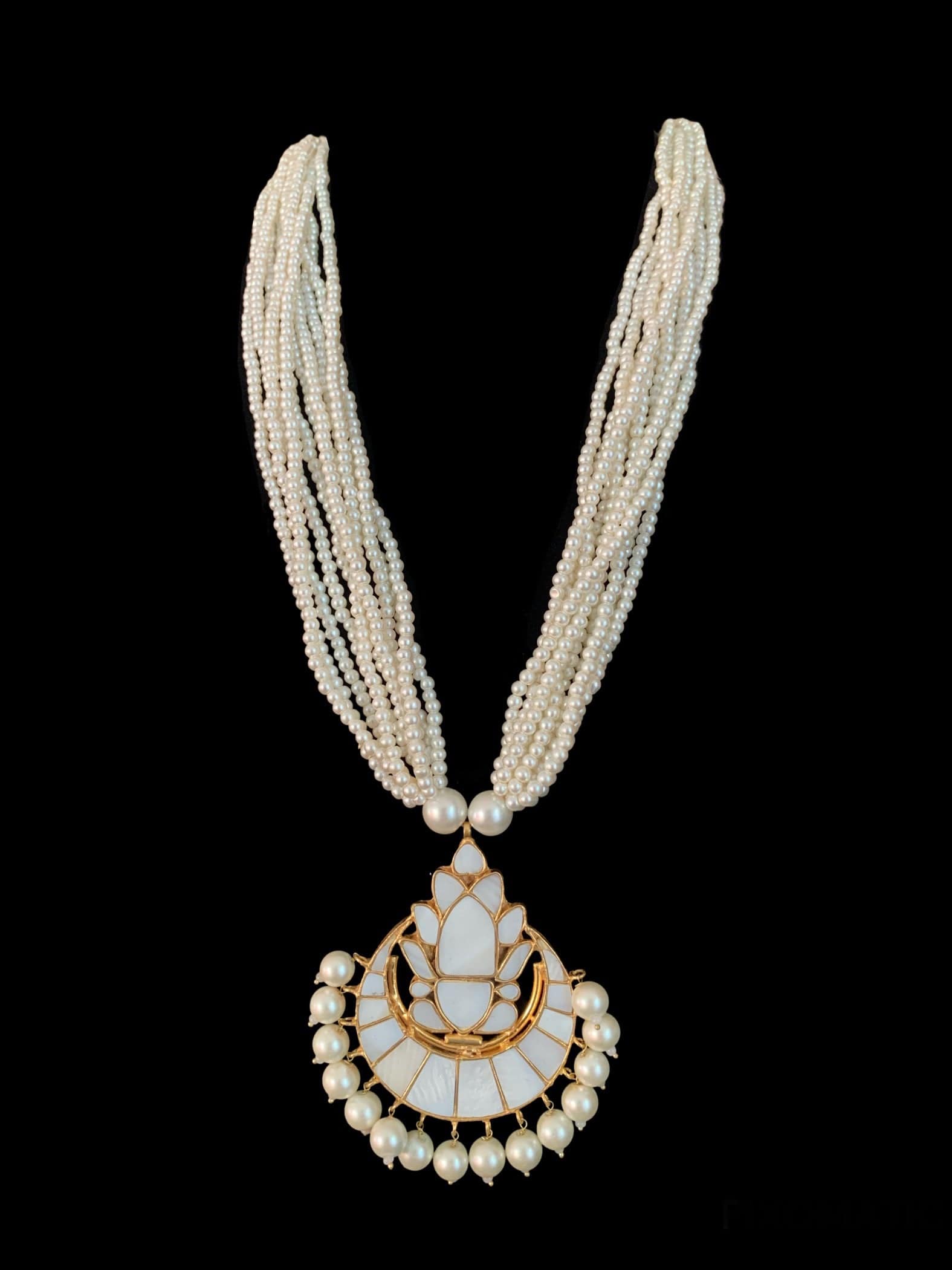 PS413 Niswa mother of pearl pendant set (READY TO SHIP )