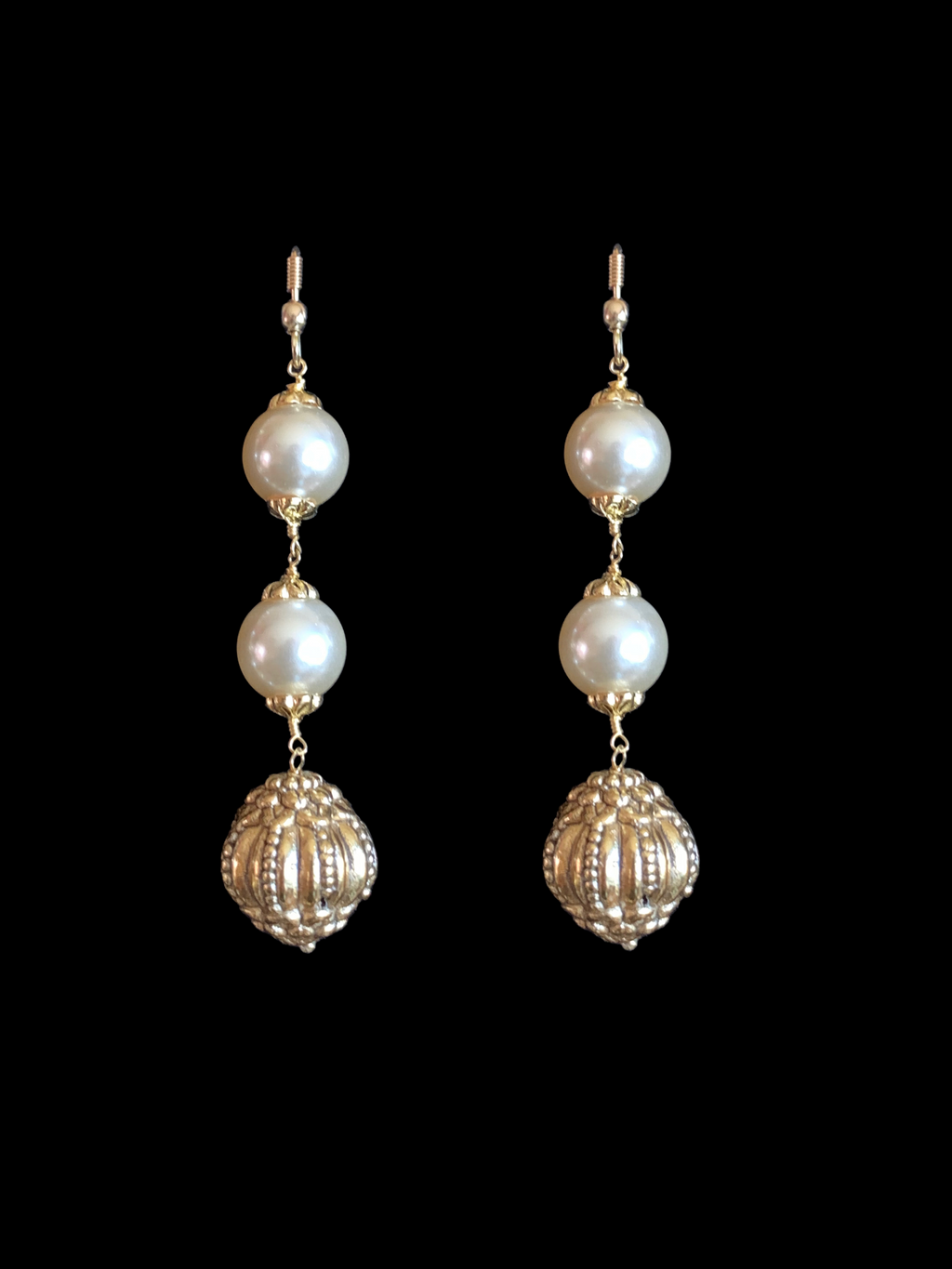 92.5 silver and gold plated nakshi beads mala ( SHIPS IN 5 WEEKS )