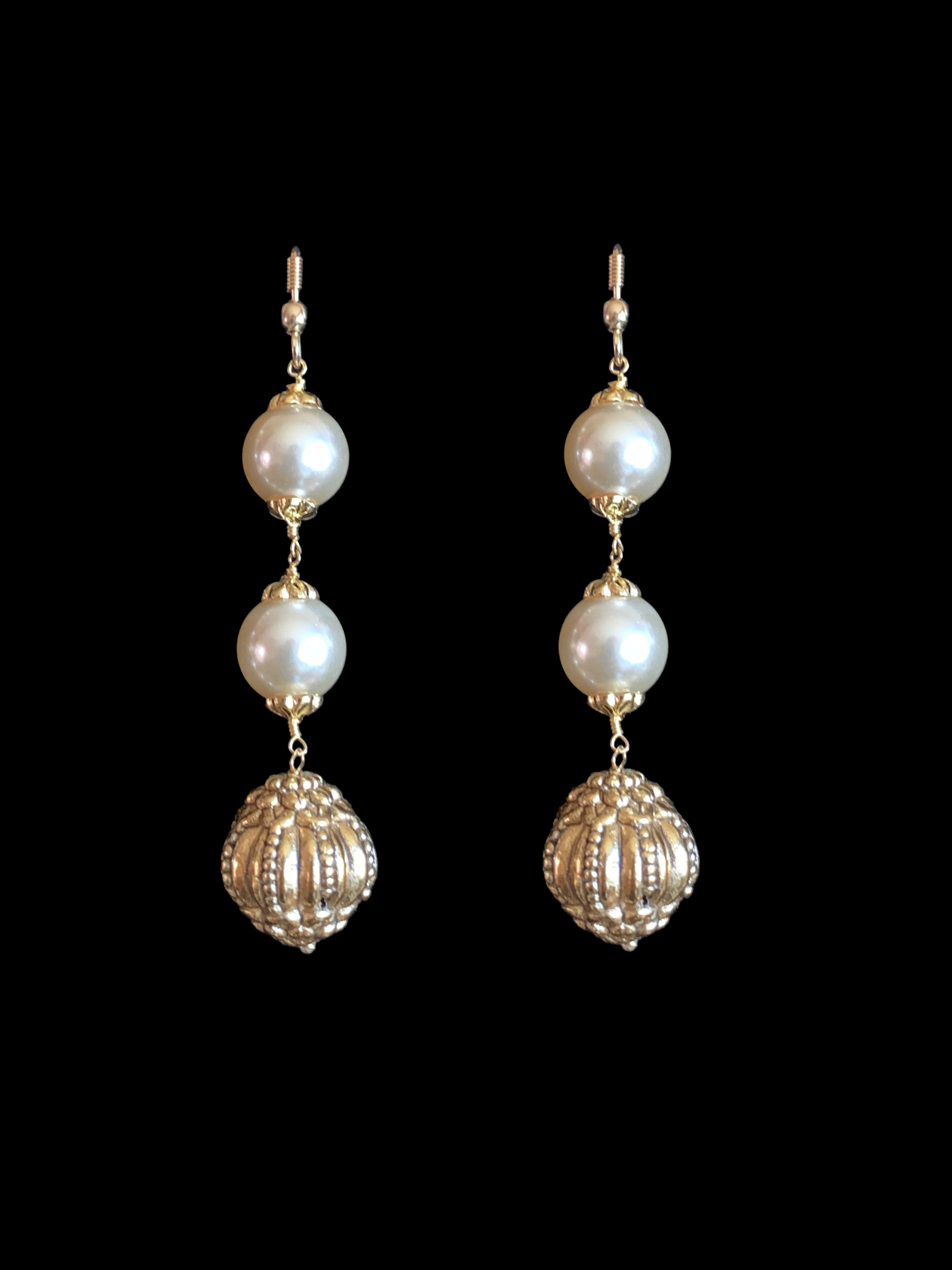 92.5 silver and gold plated nakshi beads mala ( SHIPS IN 5 WEEKS )