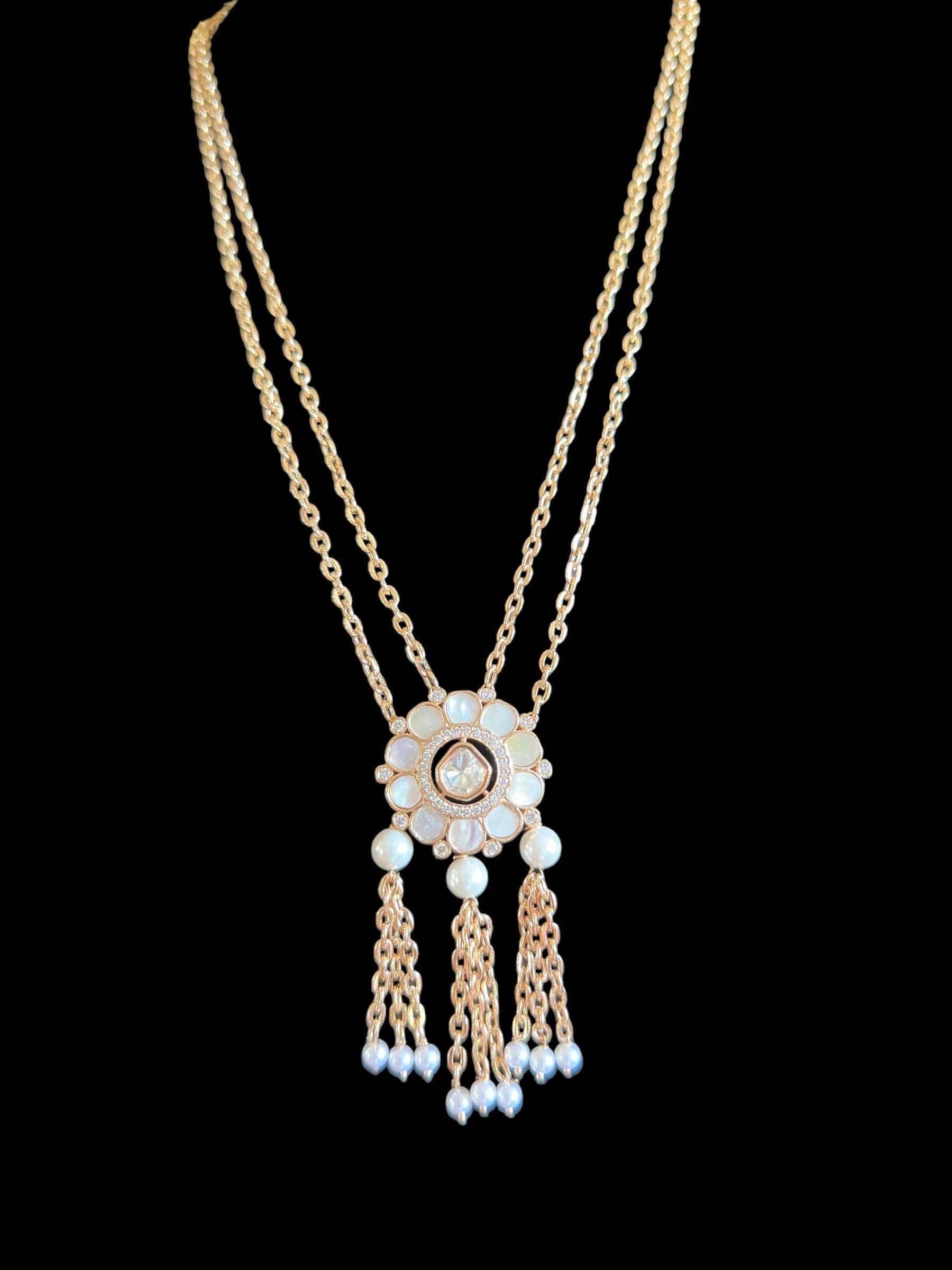 PS357 Eliza rose gold plated necklace ( READY TO SHIP )