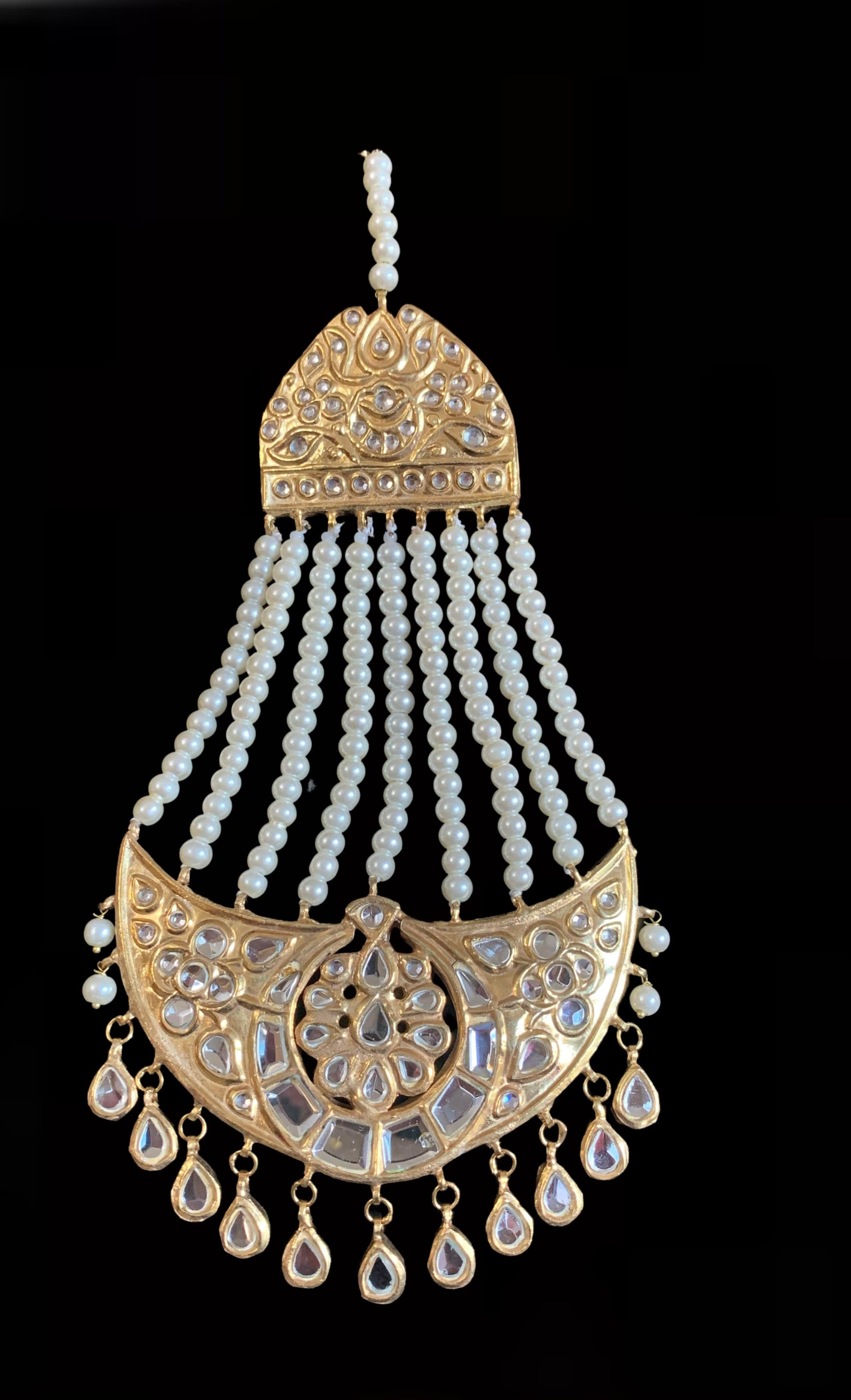 BR48 Dua kundan bridal set ( SHIPS IN 4 WEEKS )