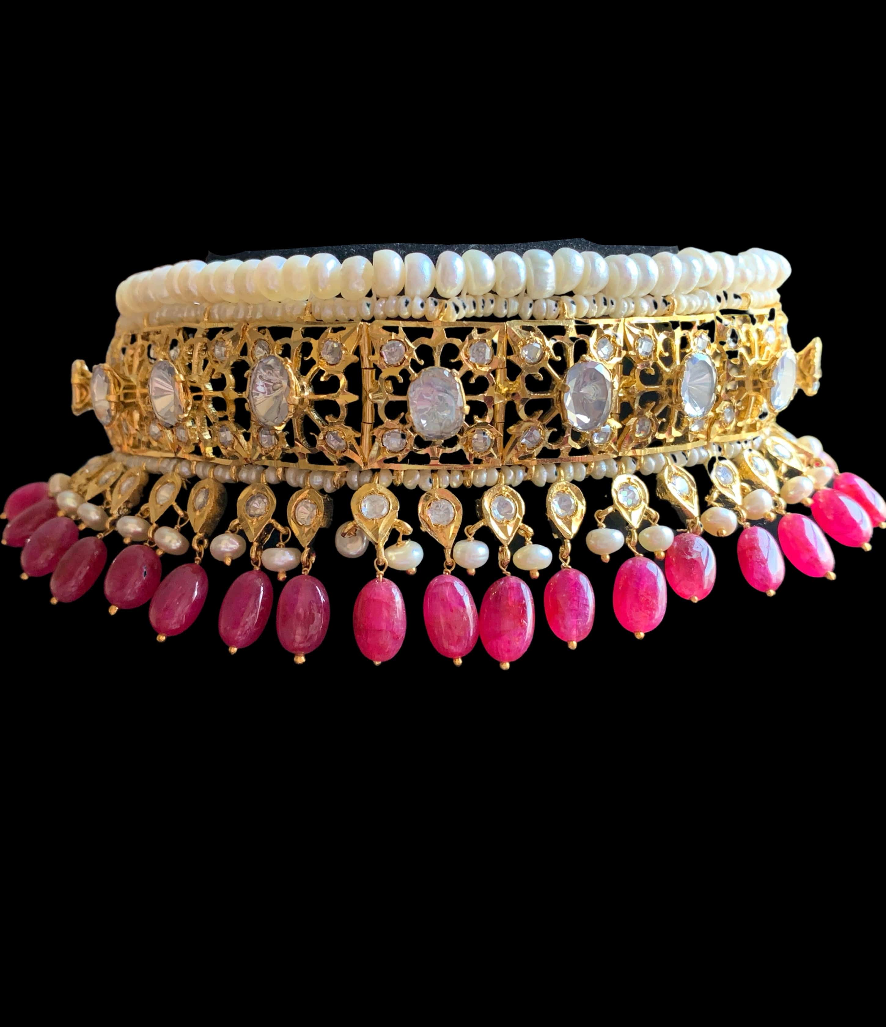 BR33 Insia  jadavi lacha in rubies ( SHIPS IN 1 WEEK )