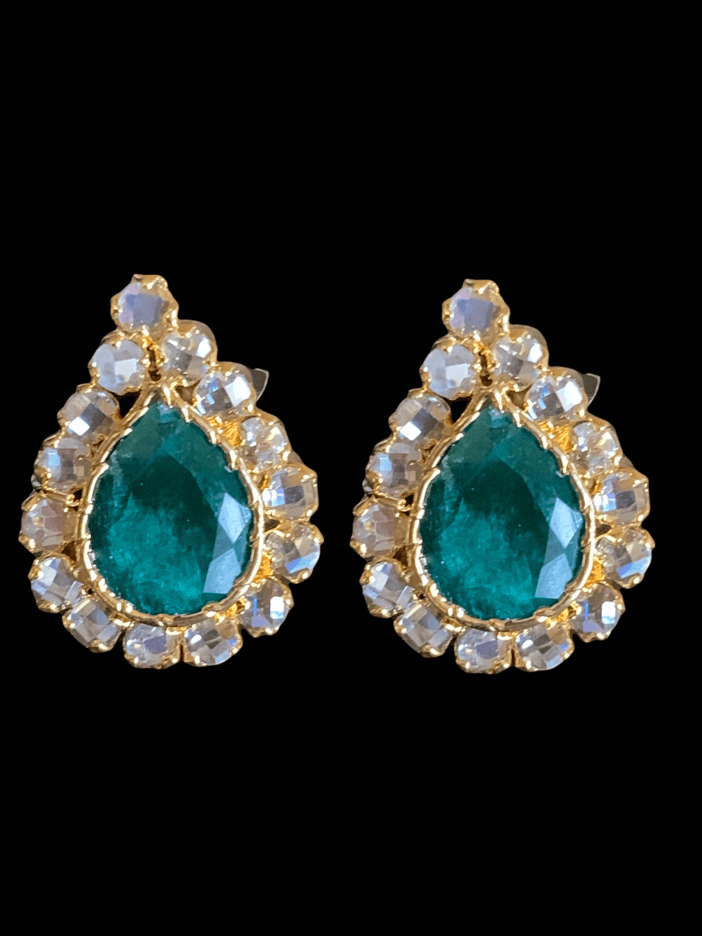 PS456 Pendant set with emerald   ( READY TO SHIP )