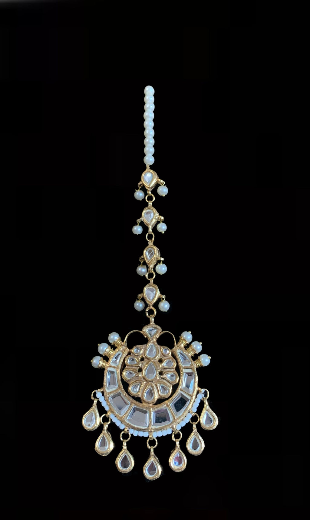 BR48 Dua kundan bridal set ( SHIPS IN 4 WEEKS )