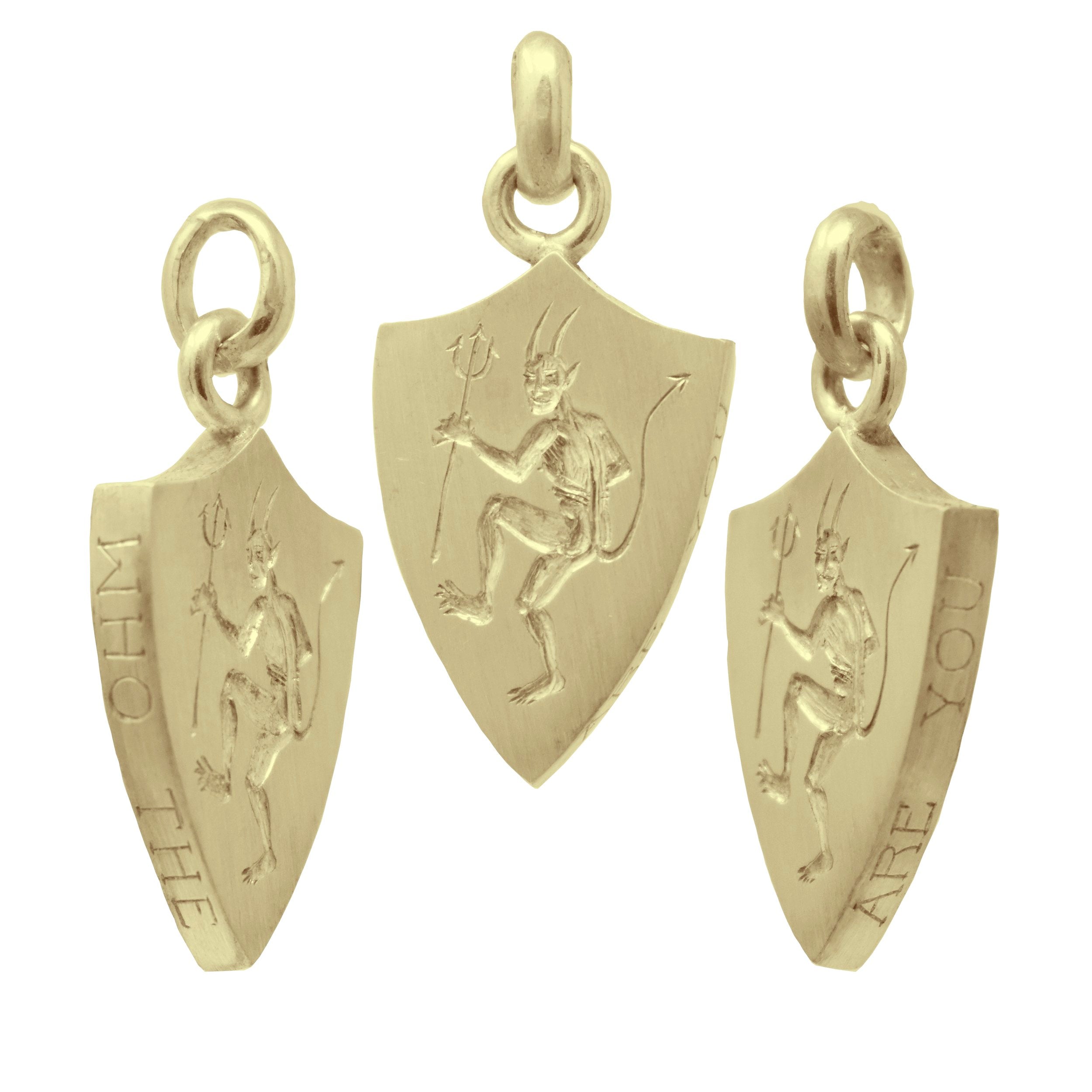 Who the Devil Are You? - Escutcheon Pendant