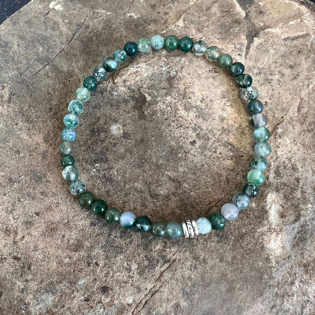 Moss Agate Mini Bracelet
