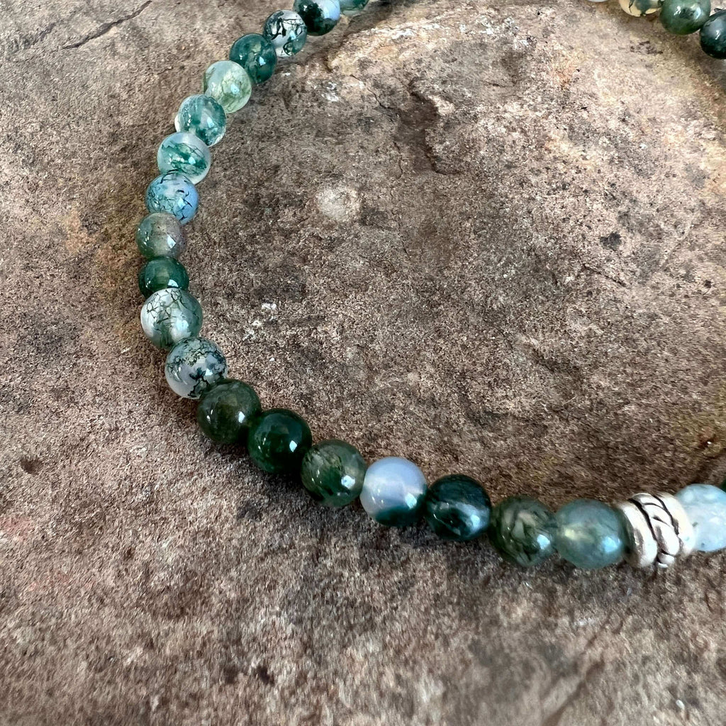 Moss Agate Mini Bracelet