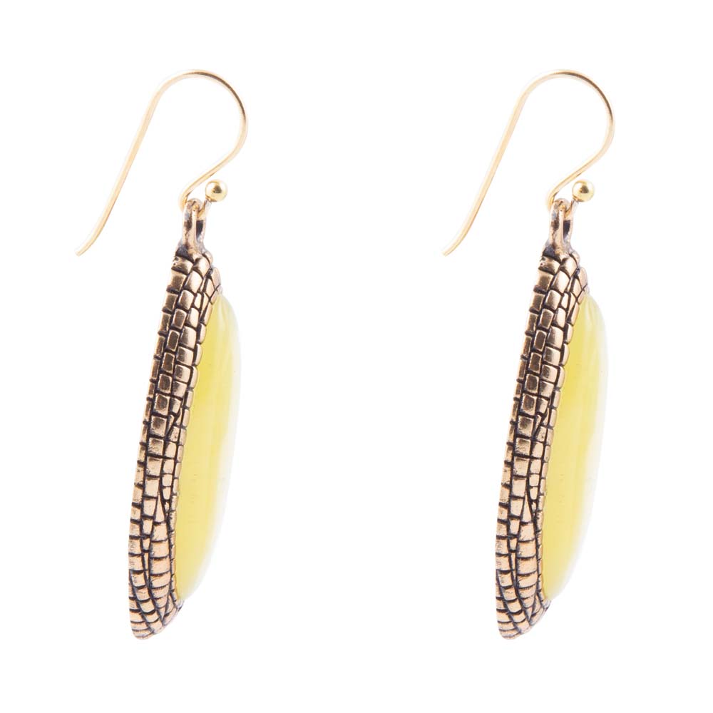 Palios Green Jade Drop Earrings