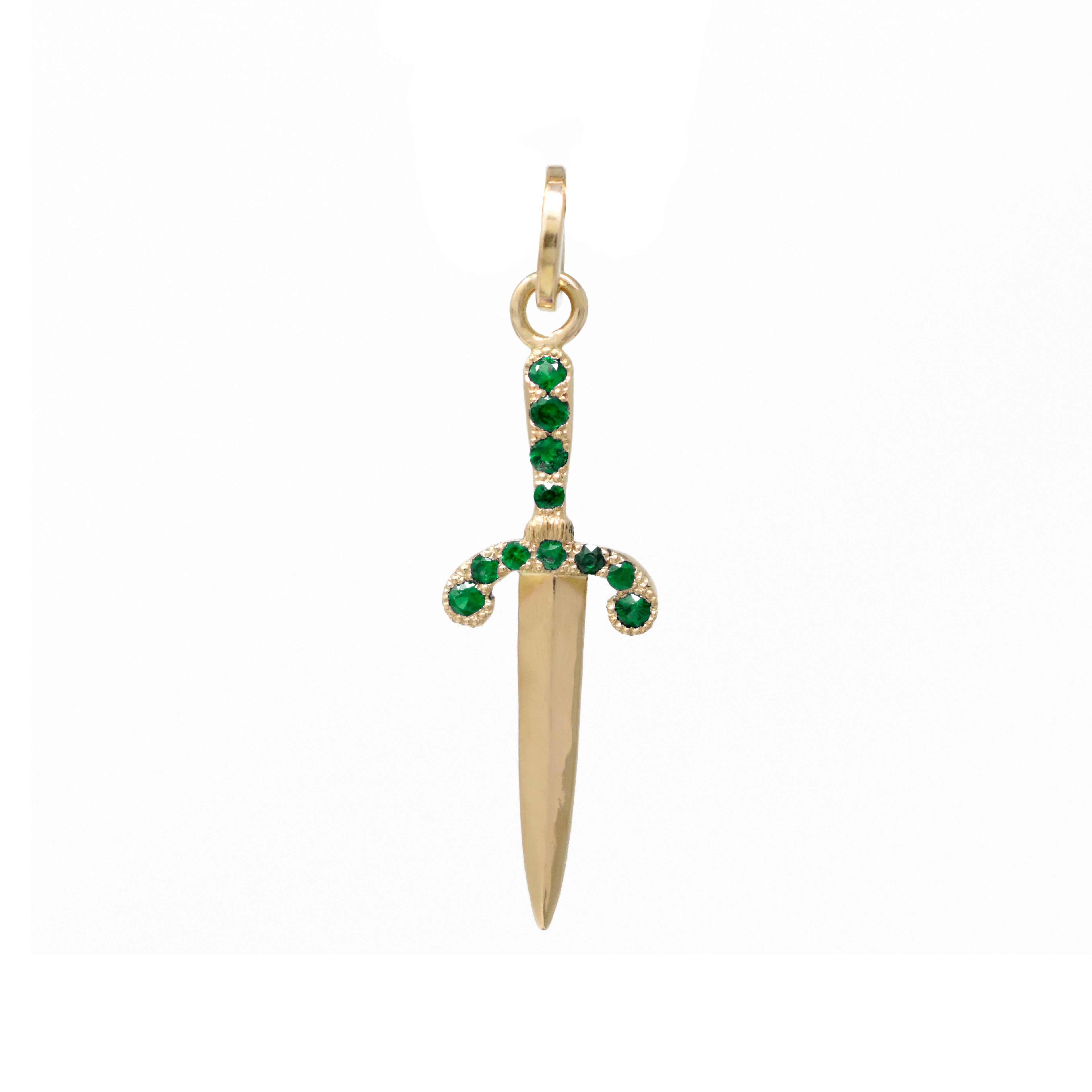 Pavé Parrying Dagger Pendant